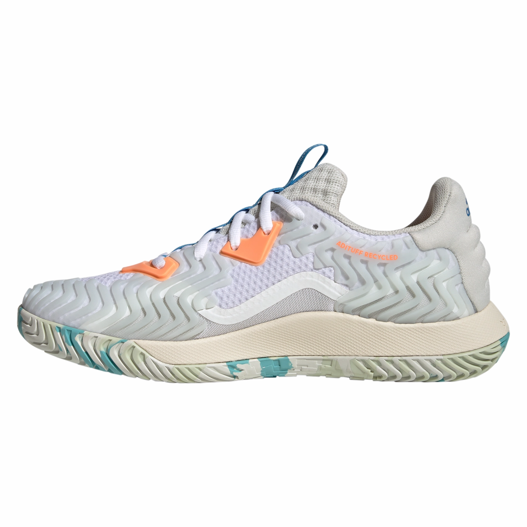 Adidas Performance Sole Match Control Men Tennis Shoes - Cloud White/Pulse Blue/Orbit Grey Ergonomic Fit