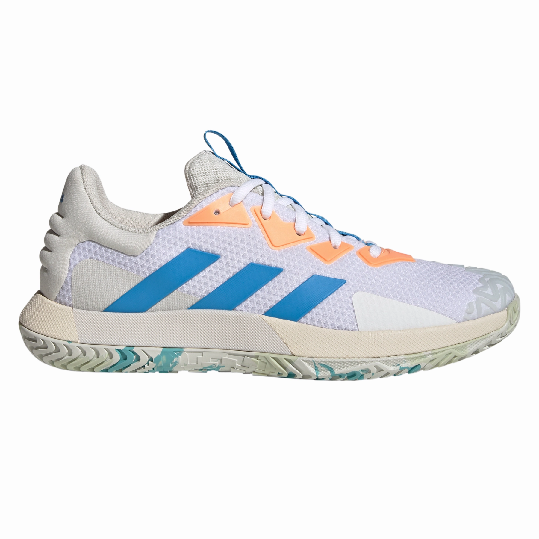 Adidas Performance Sole Match Control Men Tennis Shoes - Cloud White/Pulse Blue/Orbit Grey