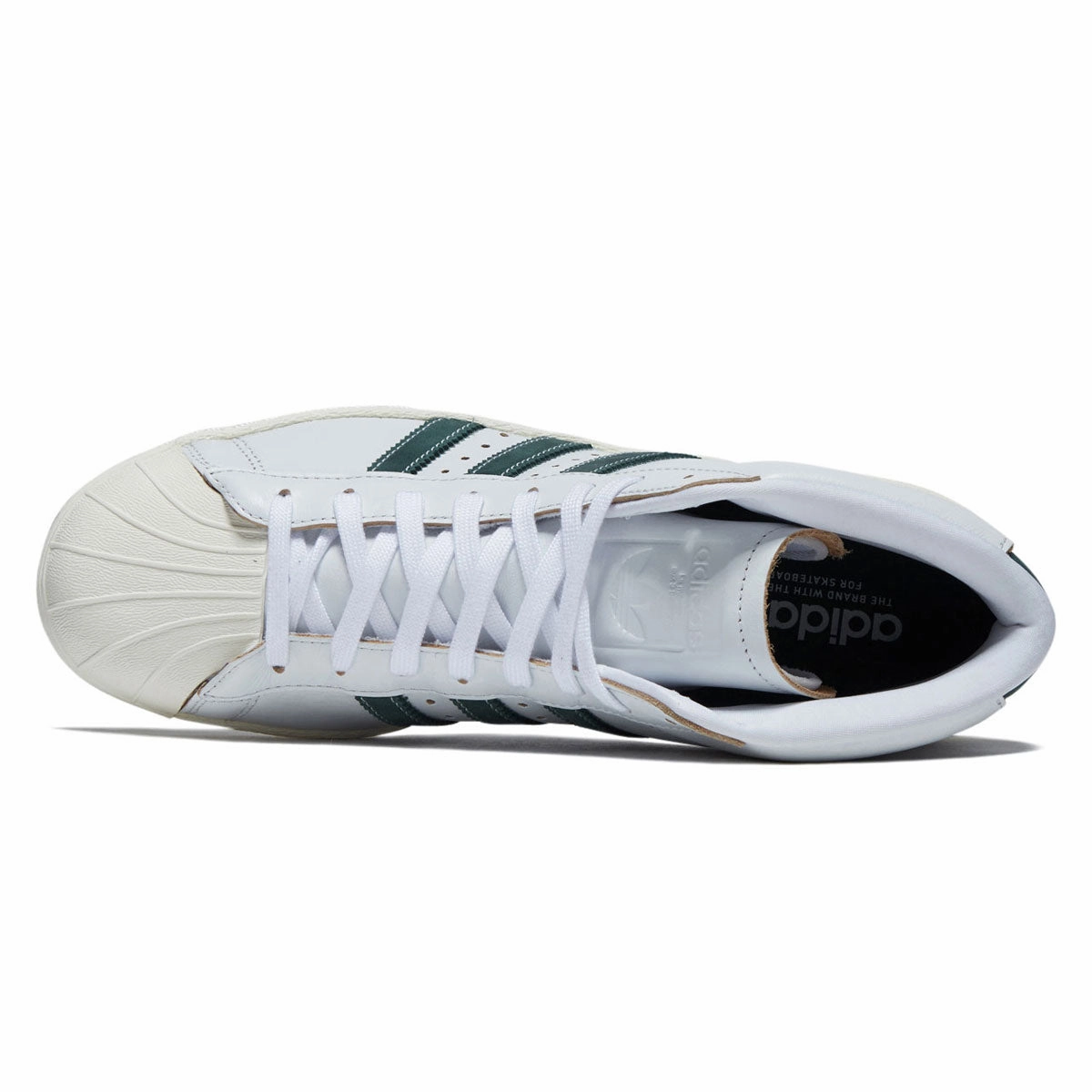 Adidas Pro Model 80 ADV Shoes - Crystal White/Core Green/Off White Quick Step