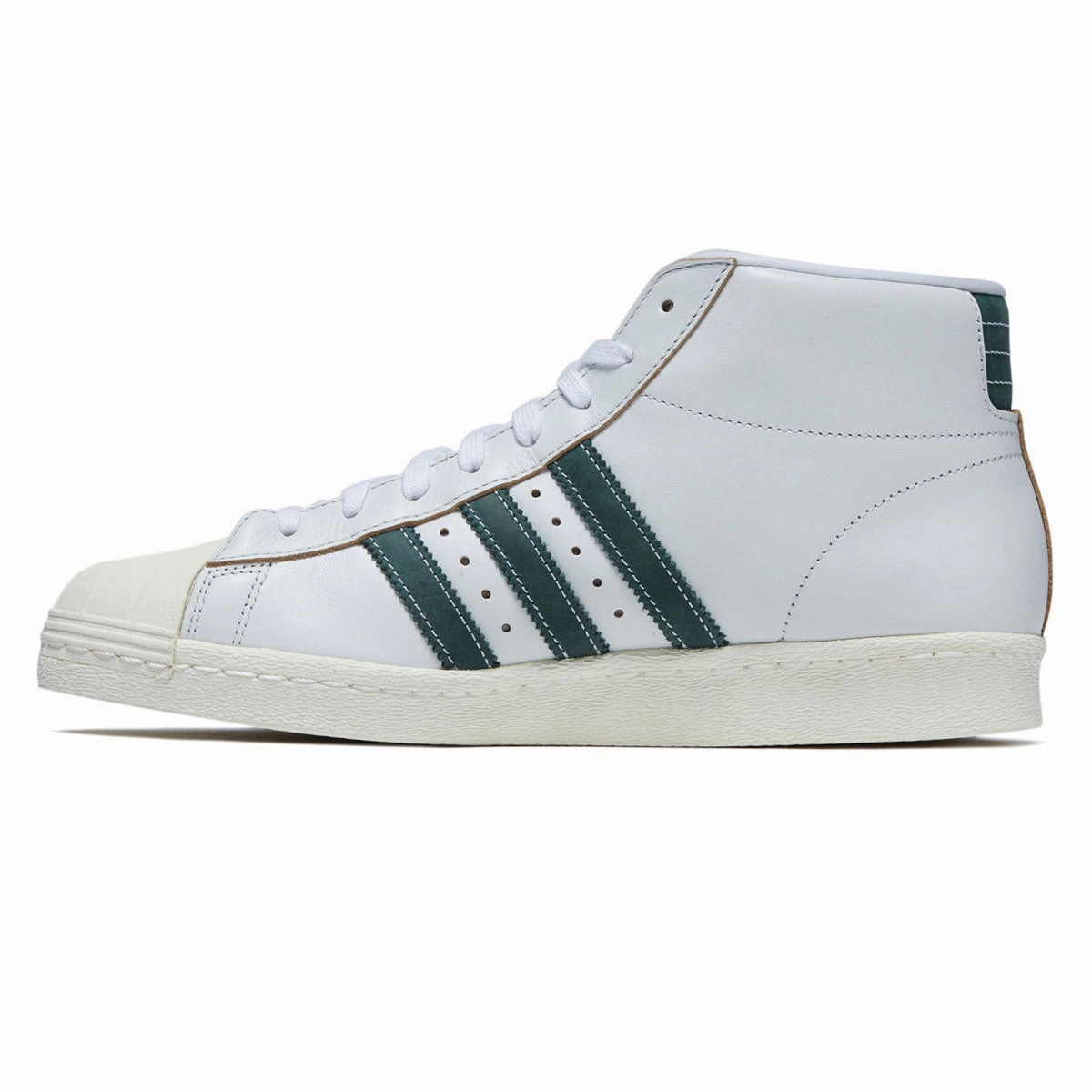 Adidas Pro Model 80 ADV Shoes - Crystal White/Core Green/Off White Quick Step