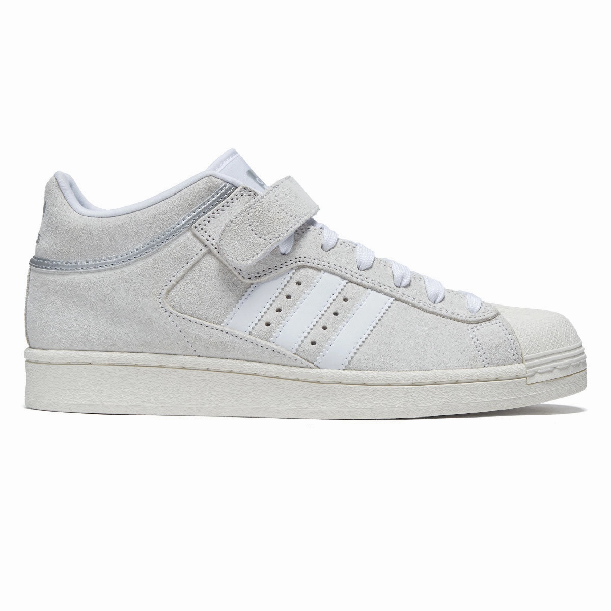 Adidas Pro Shell ADV Shoes - Ftwr White/Silver/Core White mesh ventilation