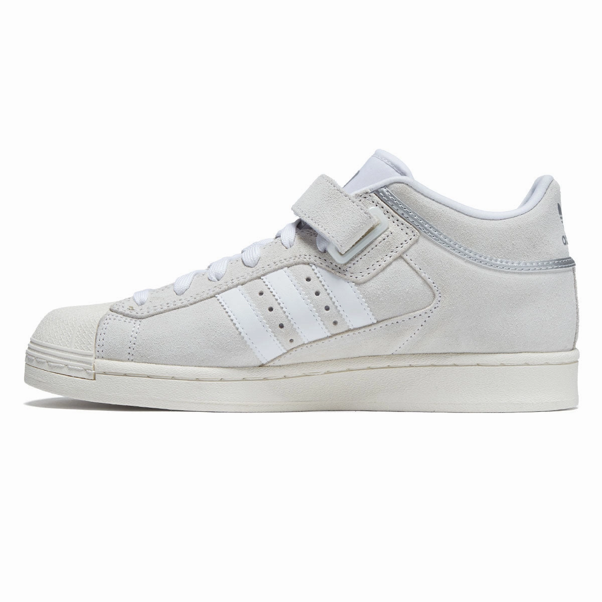 Adidas Pro Shell ADV Shoes - Ftwr White/Silver/Core White Air Stream