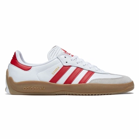 Speed Gear Adidas Puig Samba Shoes - Ftwr White/Better Scarlet/Gum