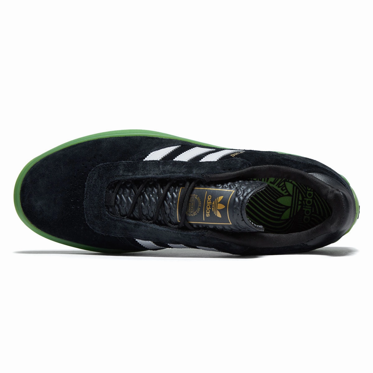 Adidas Puig Shoes - Core Black/Ftwr White/Green Lateral Support