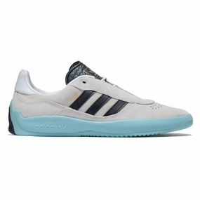 Adidas Puig Shoes - Crystal White/Core Black/Crystal White Skate Vibe