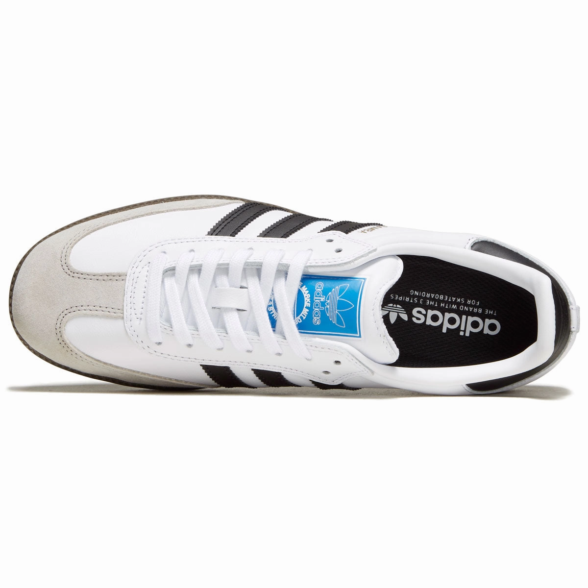 Adidas Samba Adv Shoes - White/Core Black/Gum Toe Force Max