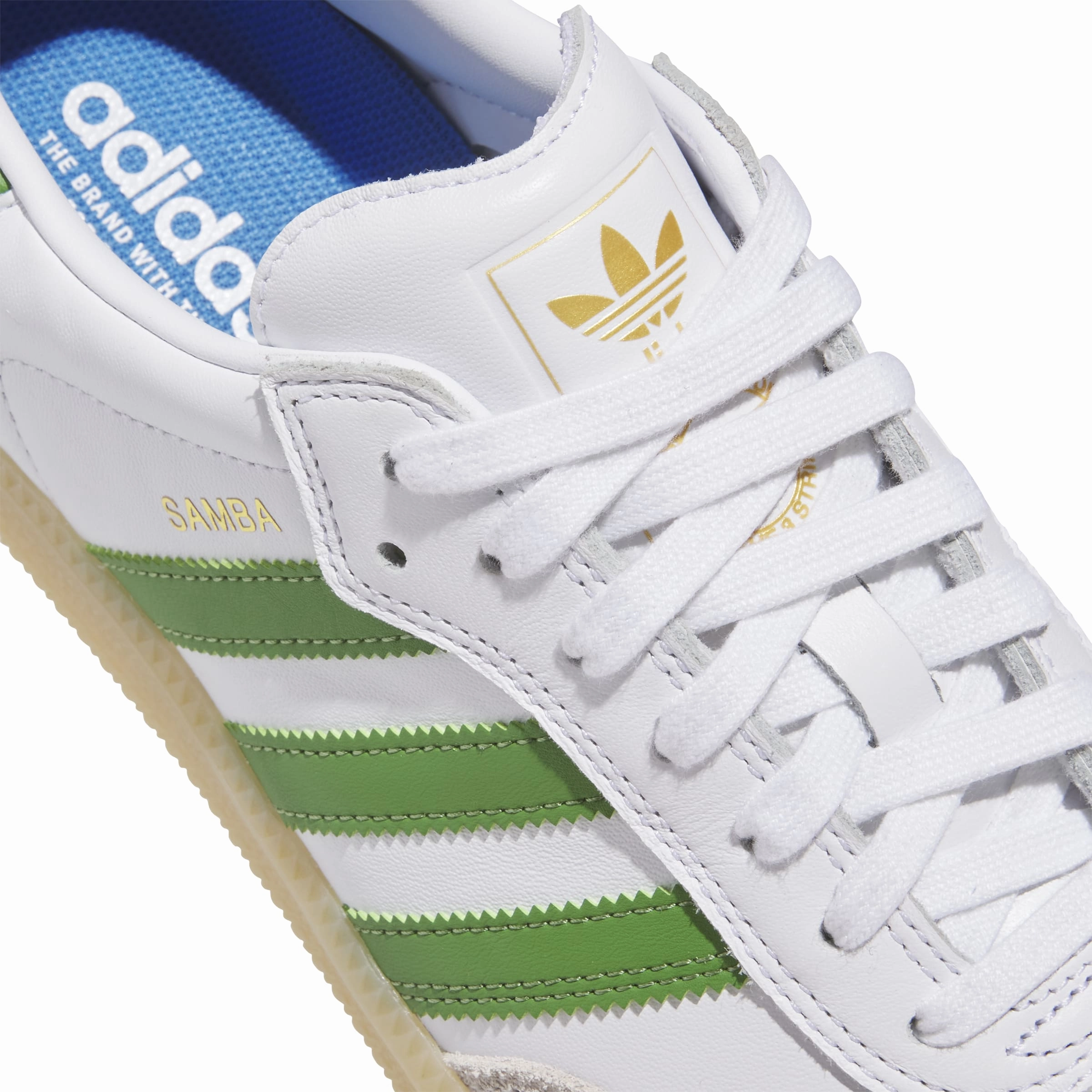 Adidas Samba ADV White / Green / Gum Performance Enhancer
