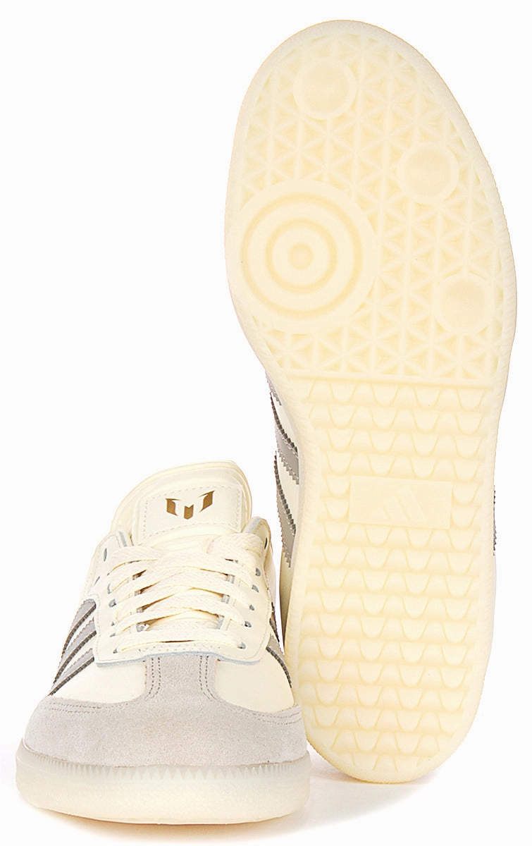 Adidas Samba Messi In Cream For Men Lightweight Design Quality