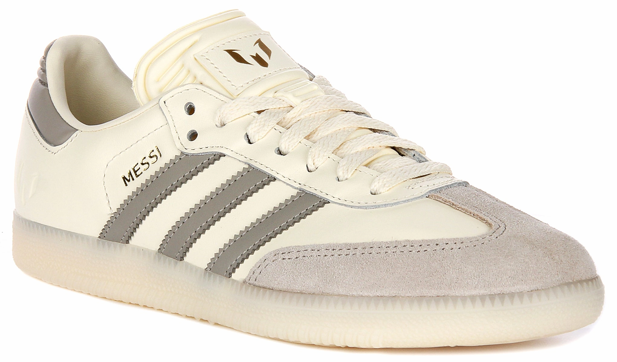 Adidas Samba Messi In Cream For Men running armbands Fabric Upper