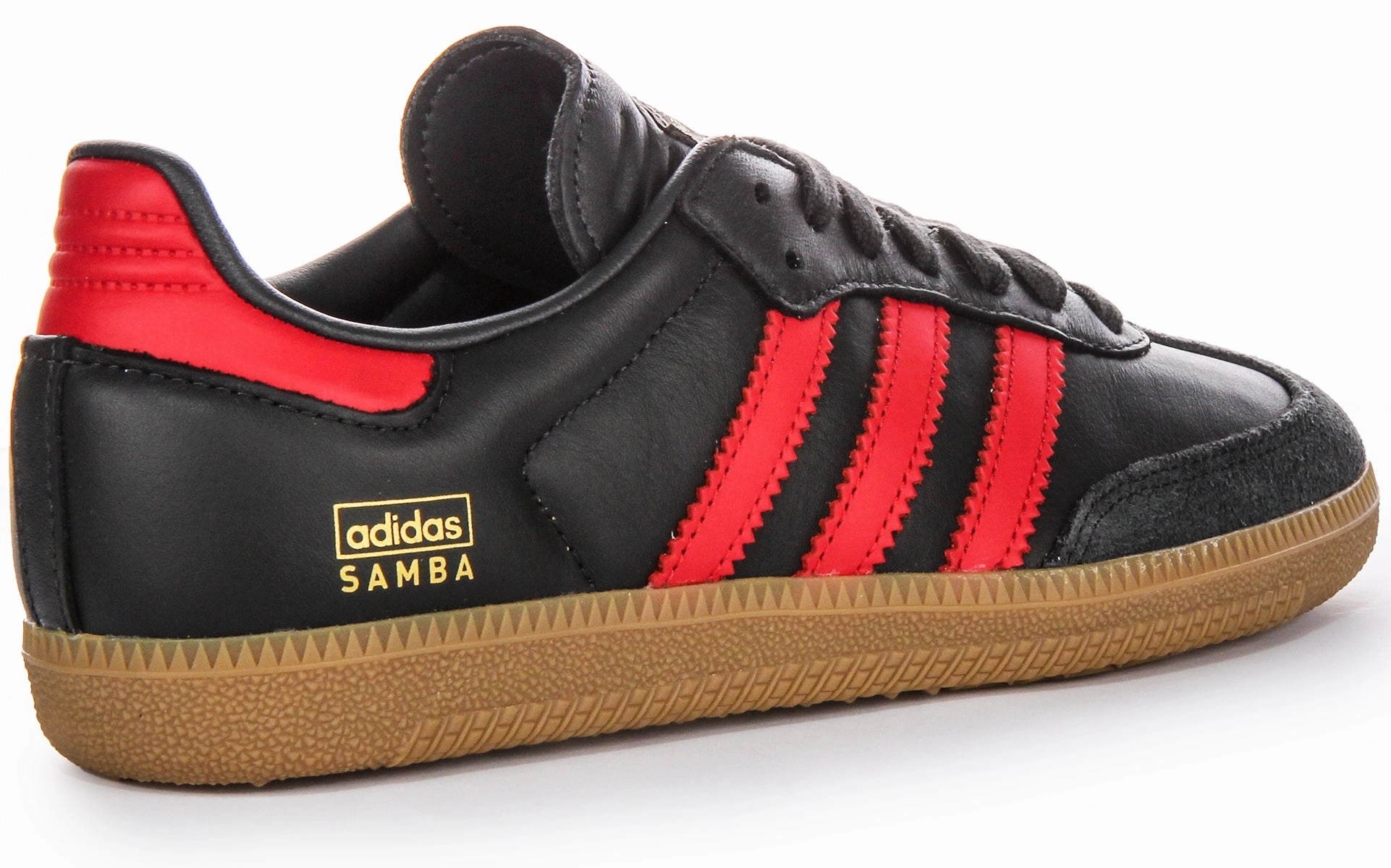 Adidas Samba OG In Black Red For Men Easy Slip On