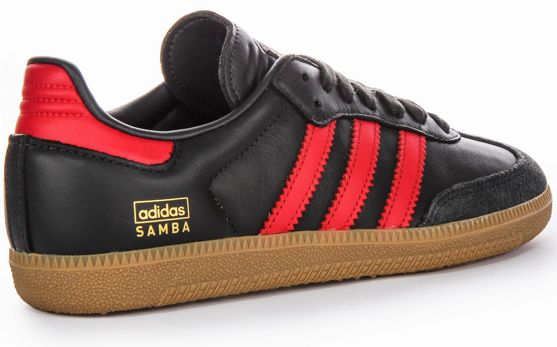 Adidas Samba OG In Black Red For Men Easy Slip On