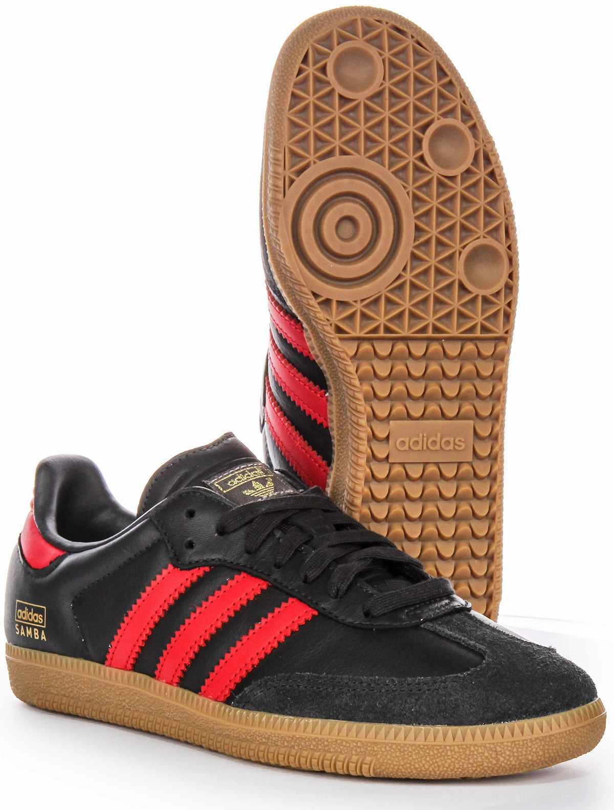 Adidas Samba OG In Black Red For Men Easy Slip On