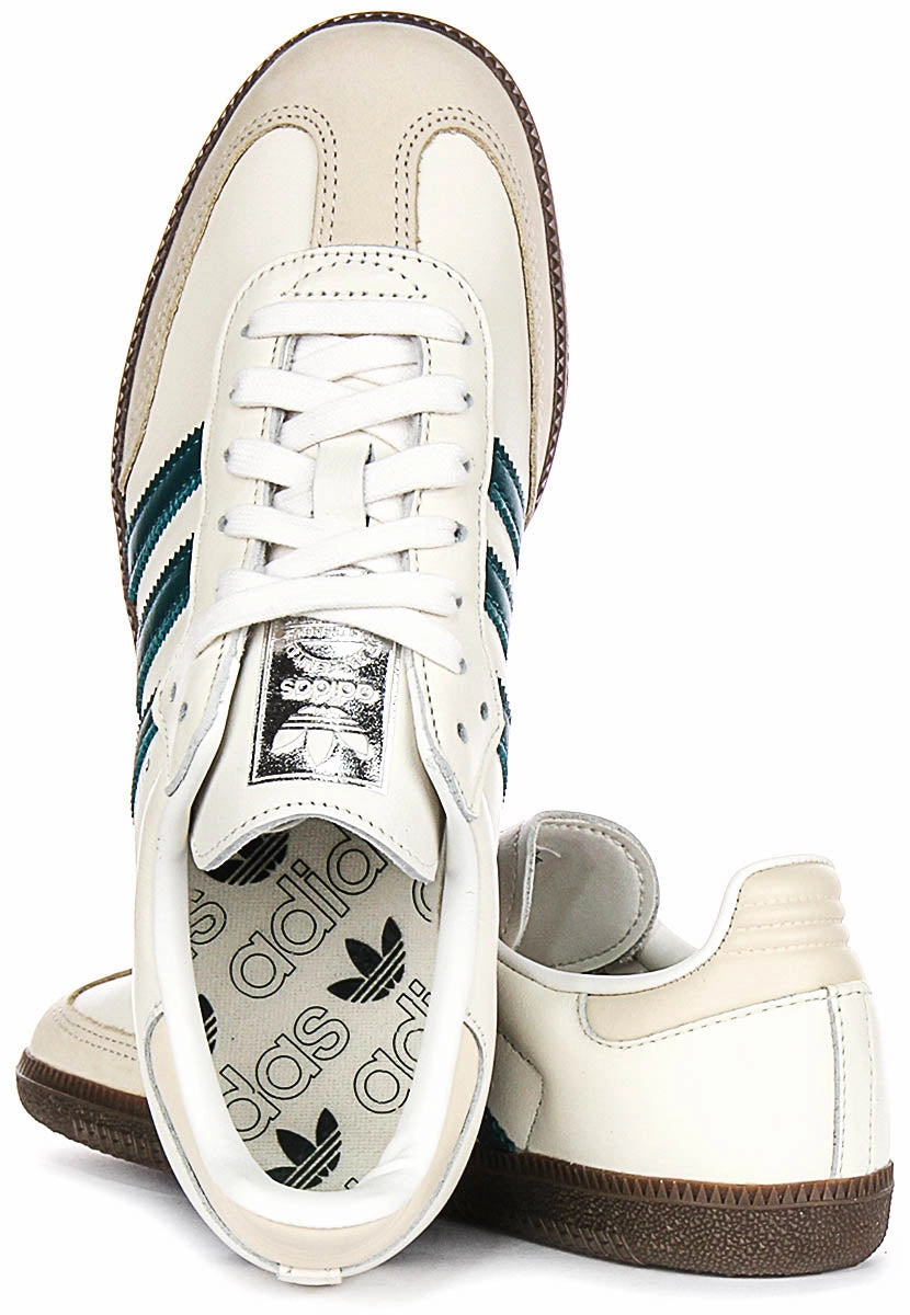Adidas Samba OG In Cream Green For Women Gel Insole