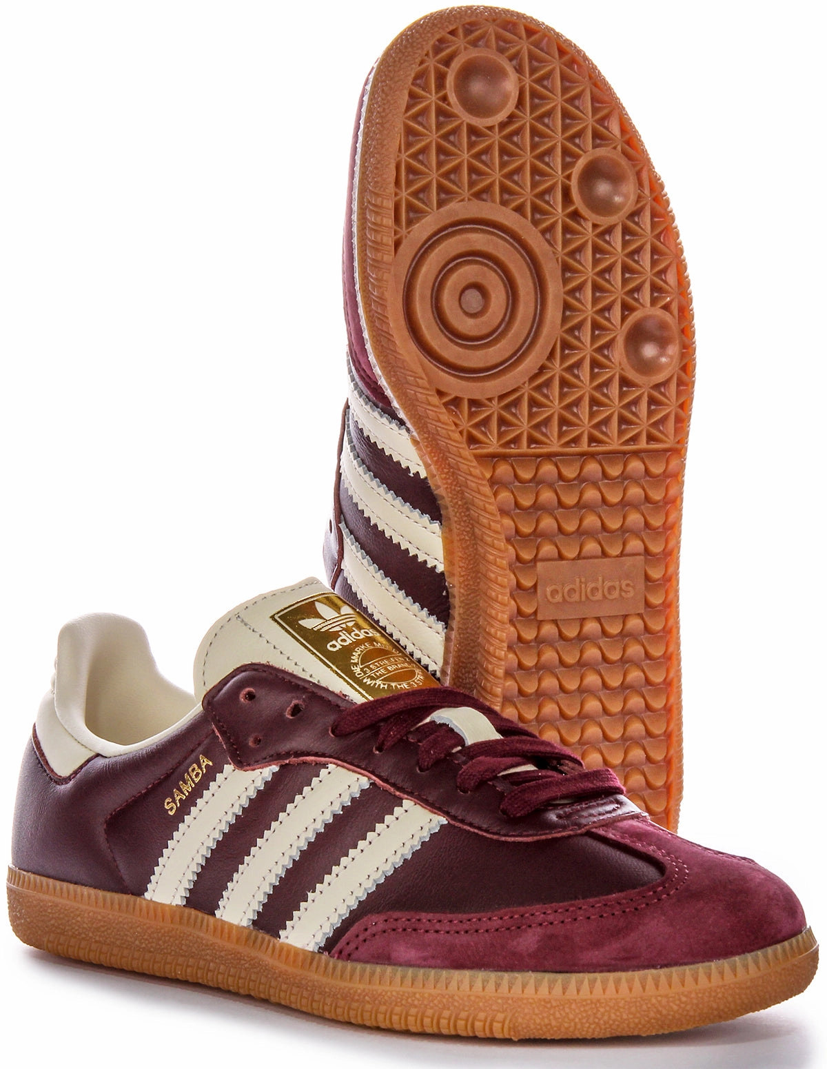 Adidas Samba OG In Maroon Agile Footwork Shoes