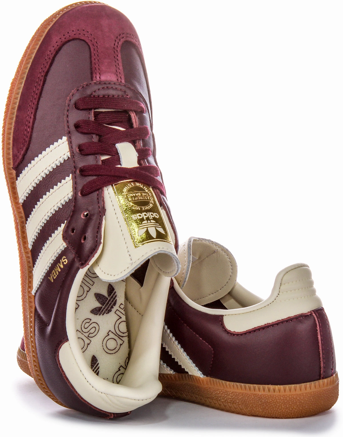 Adidas Samba OG In Maroon Agile Footwork Shoes