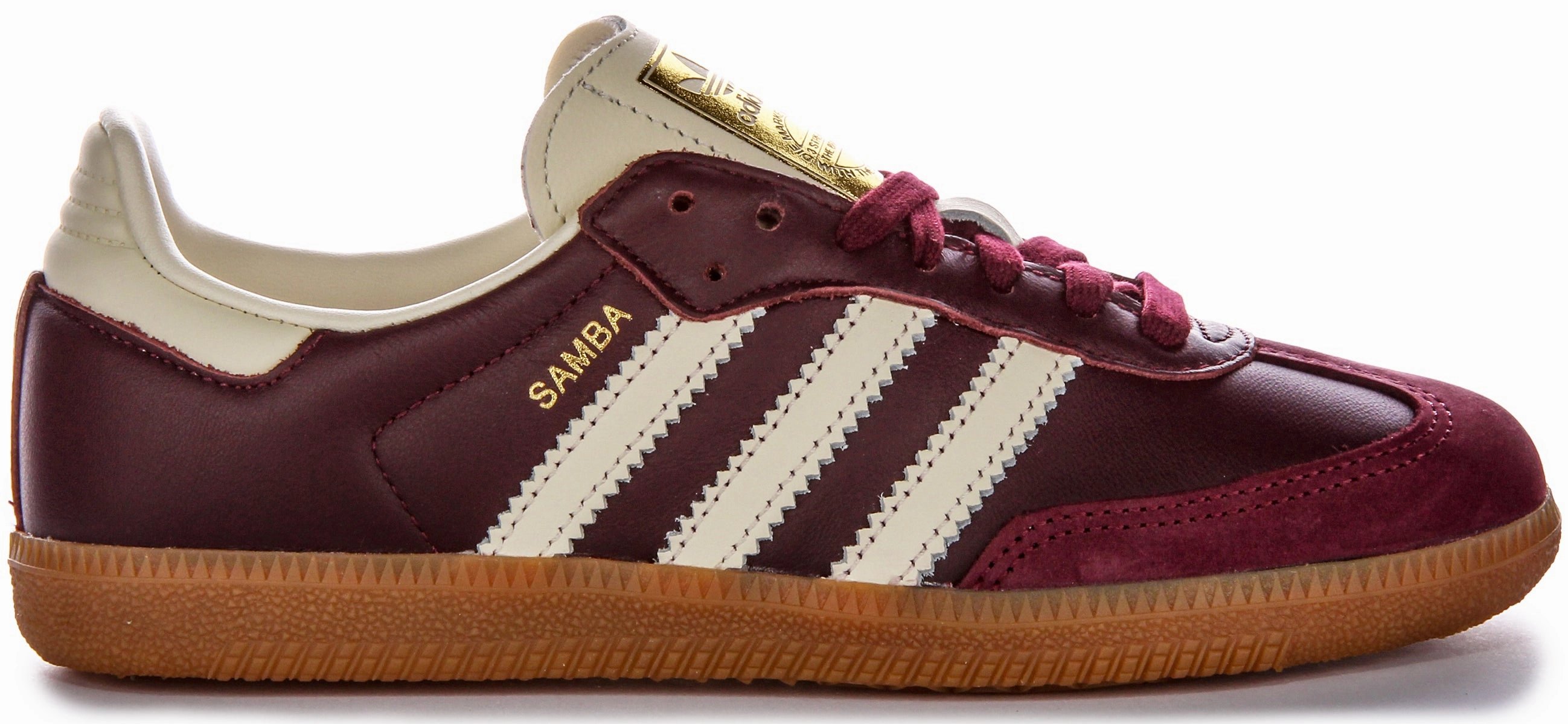 Adidas Samba OG In Maroon Agile Footwork Shoes