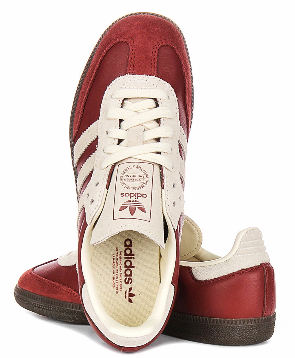 Adidas Samba OG In Maroon Soft Lining