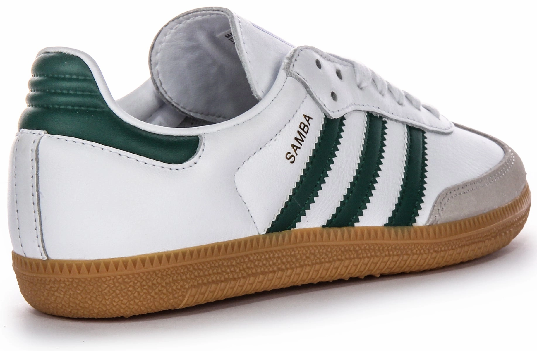 Adidas Samba OG In White Green Agile running ability