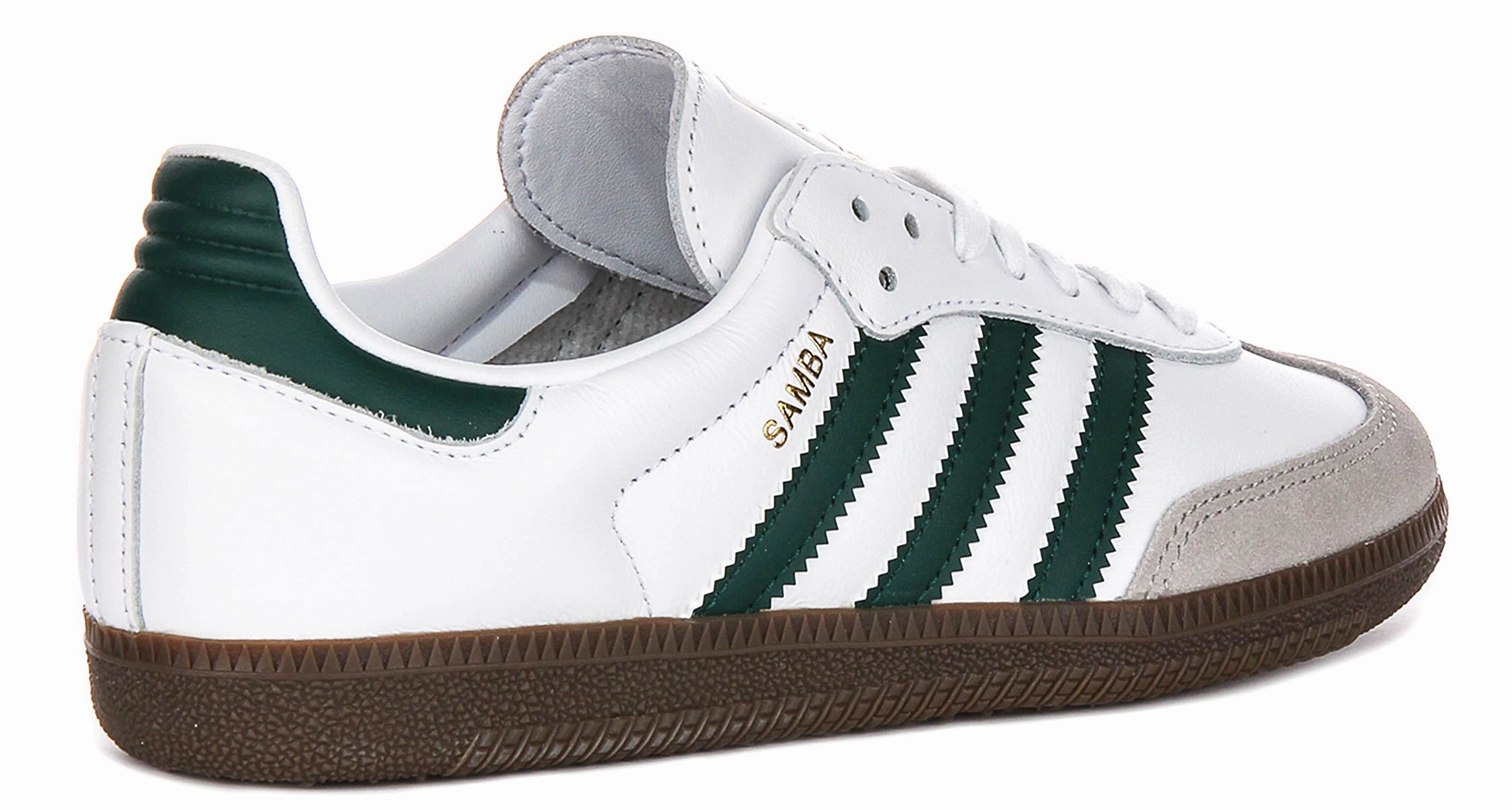 Adidas Samba OG In White Green Fast Run