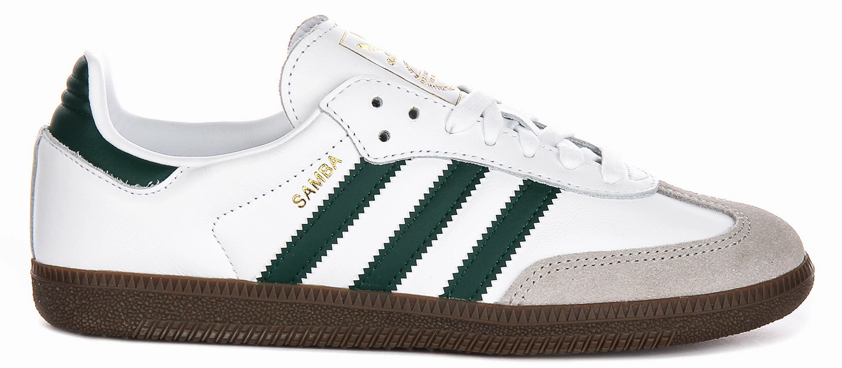 Adidas Samba OG In White Green Fast Run