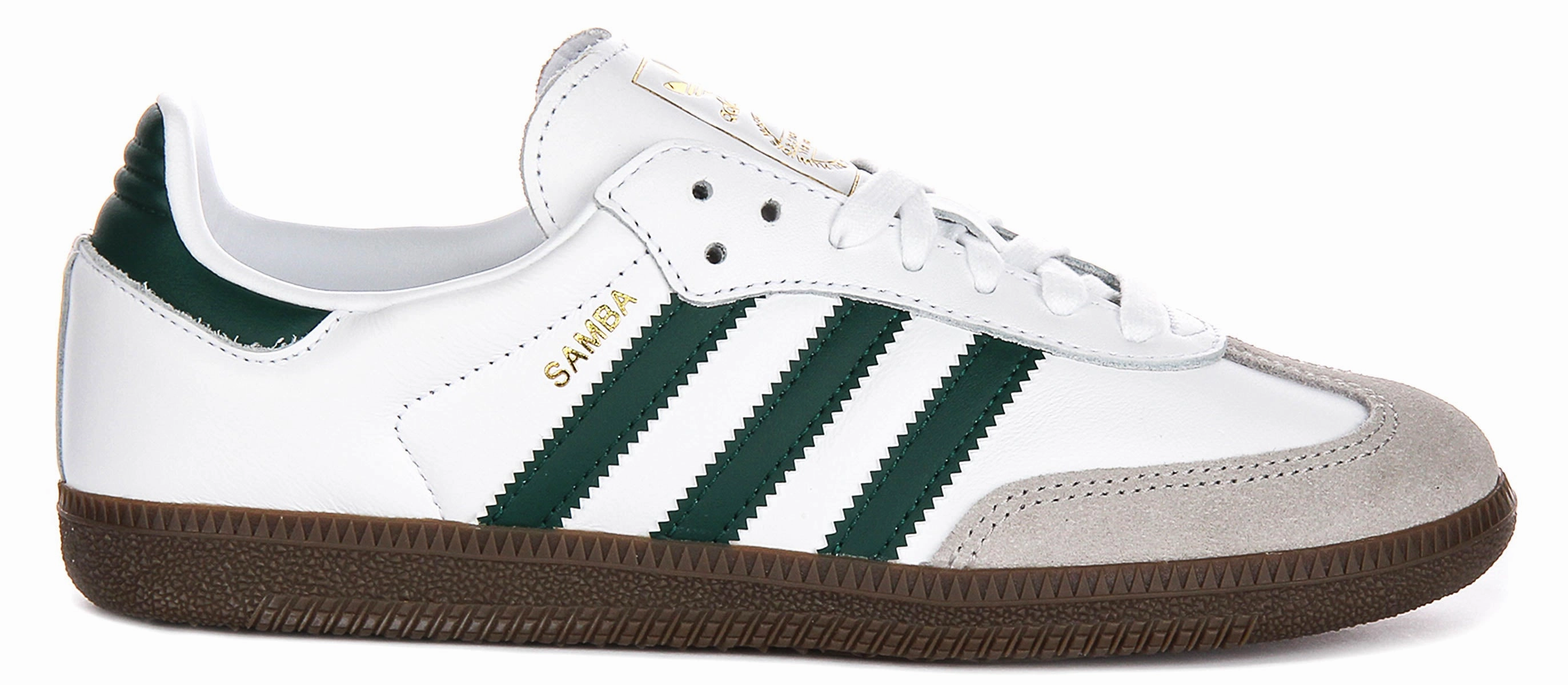 Adidas Samba OG In White Green Fast Run