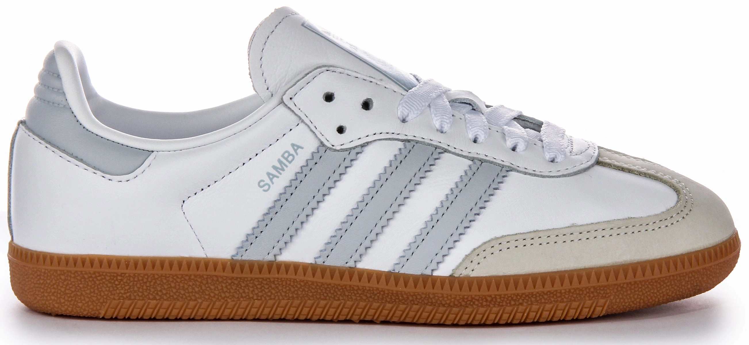 Adidas Samba OG In White Grey For Women Soft Sole Material Selection