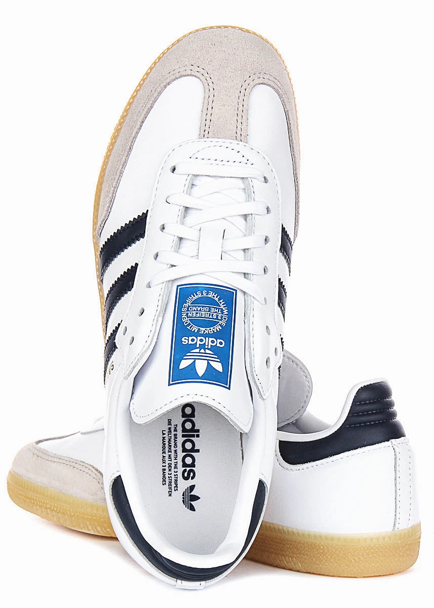 Adidas Samba OG In White Navy For Youth Long Term Use