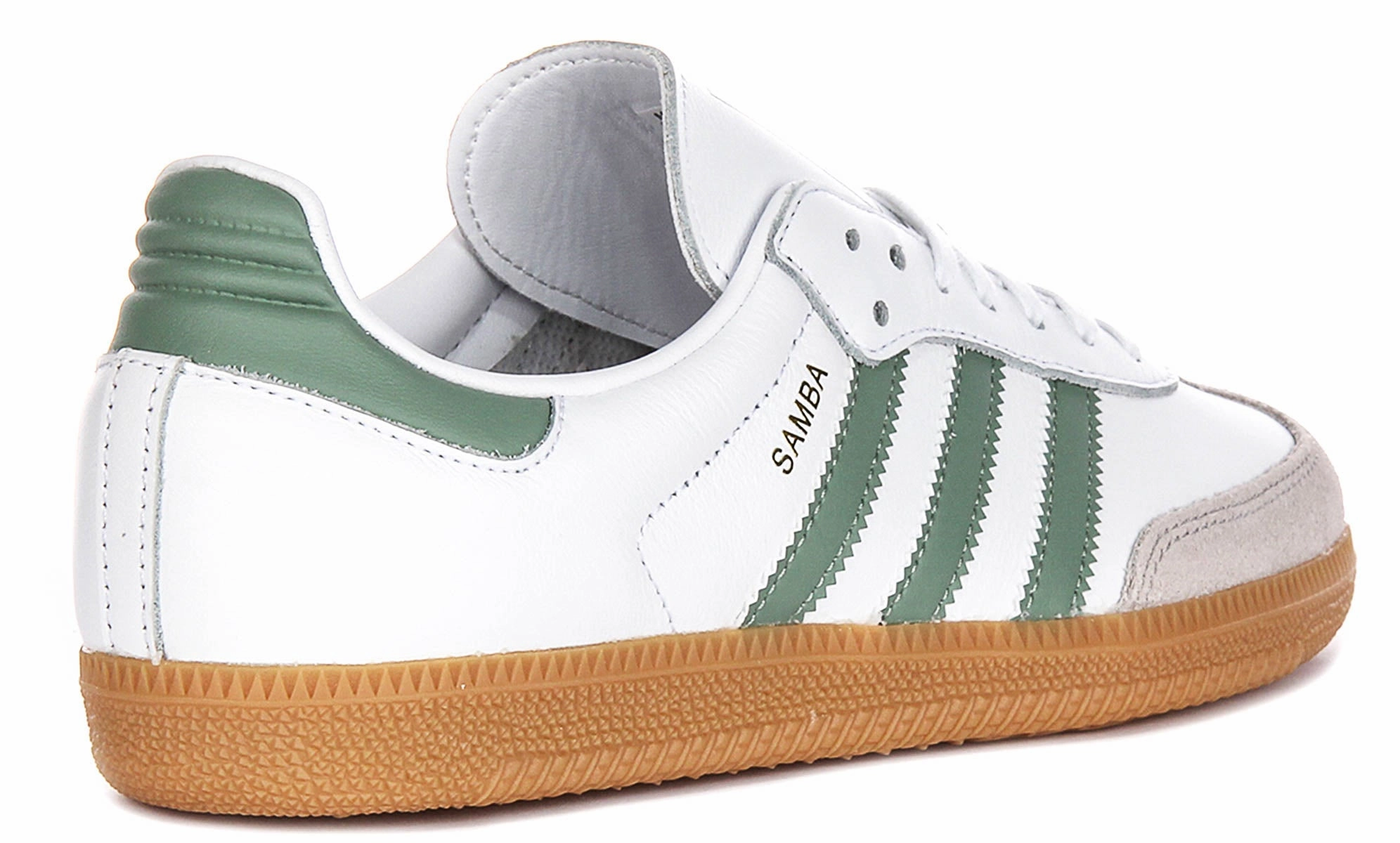 Adidas Samba OG J In White Green For Youth Running essential