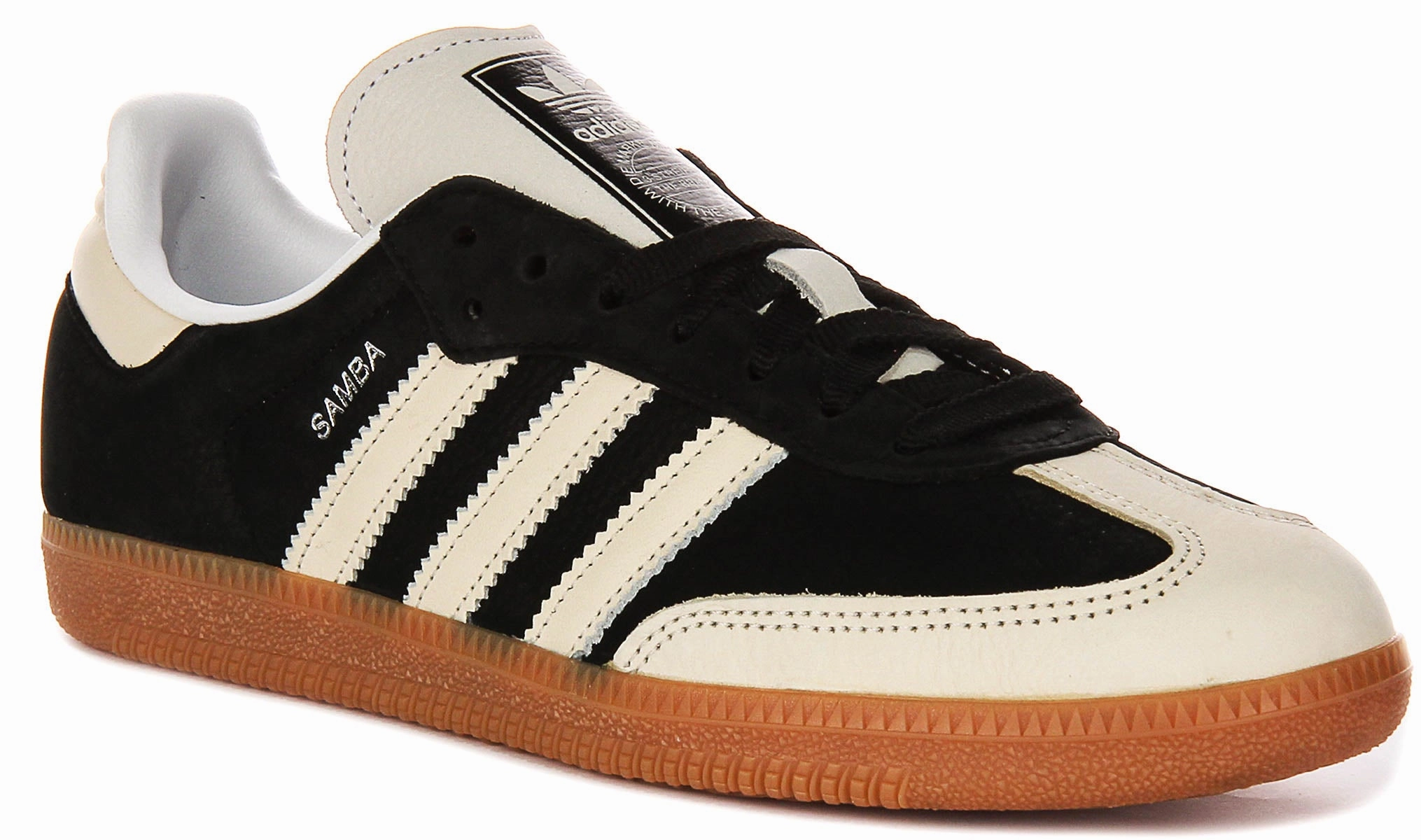 Abrasion resistant Adidas Samba OG W In Black White