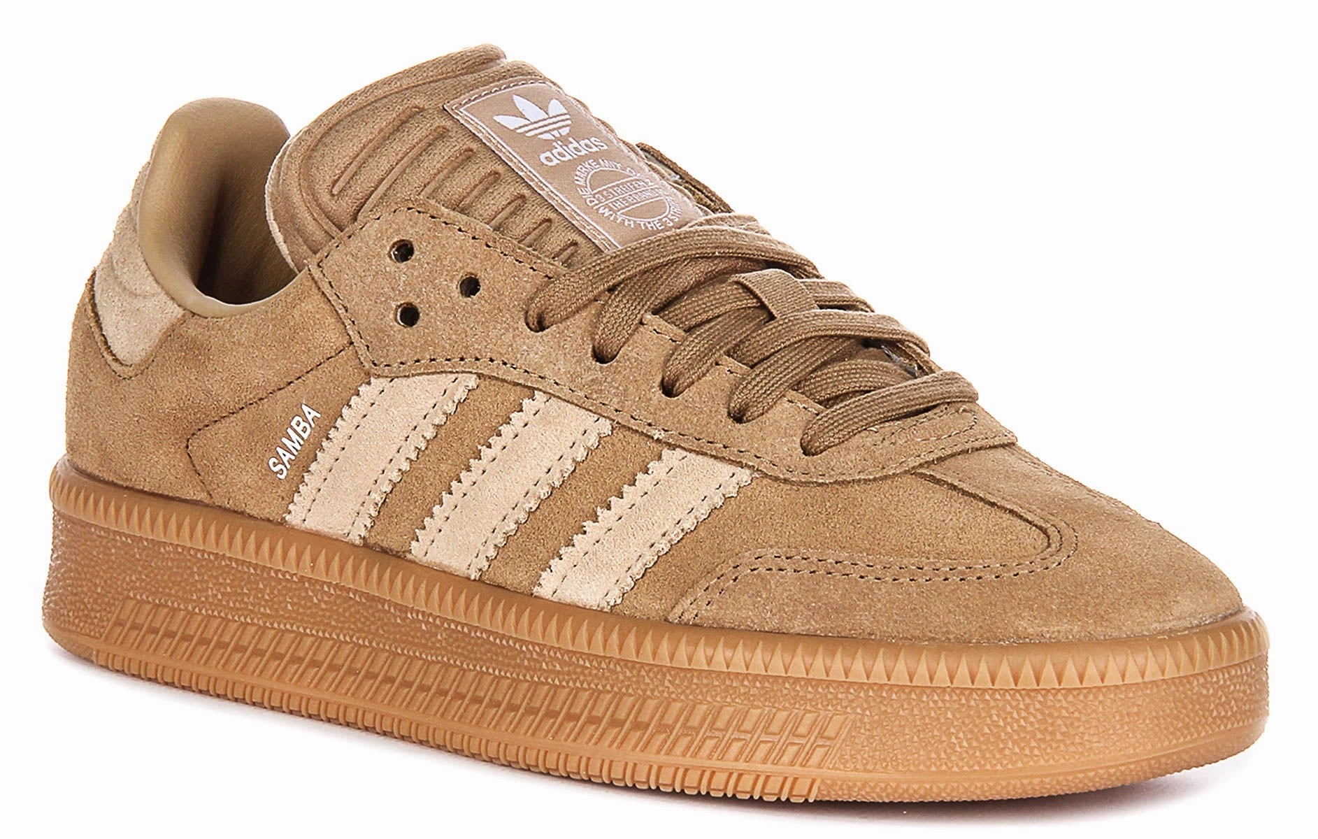 Adidas Samba OG XLG In Brown For Youth supportive fabric shoes High - end