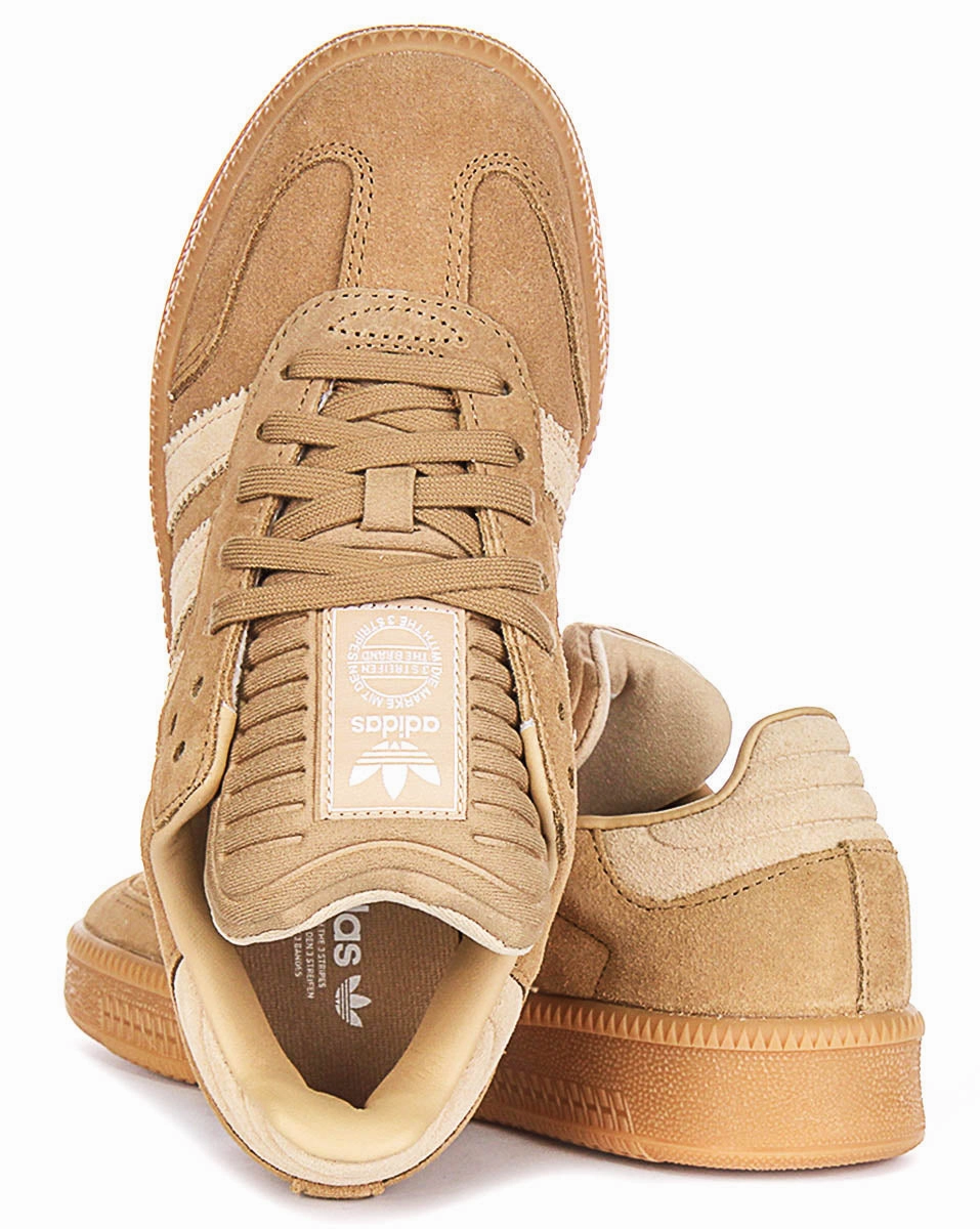 Adidas Samba OG XLG In Brown For Youth Enhanced Speed