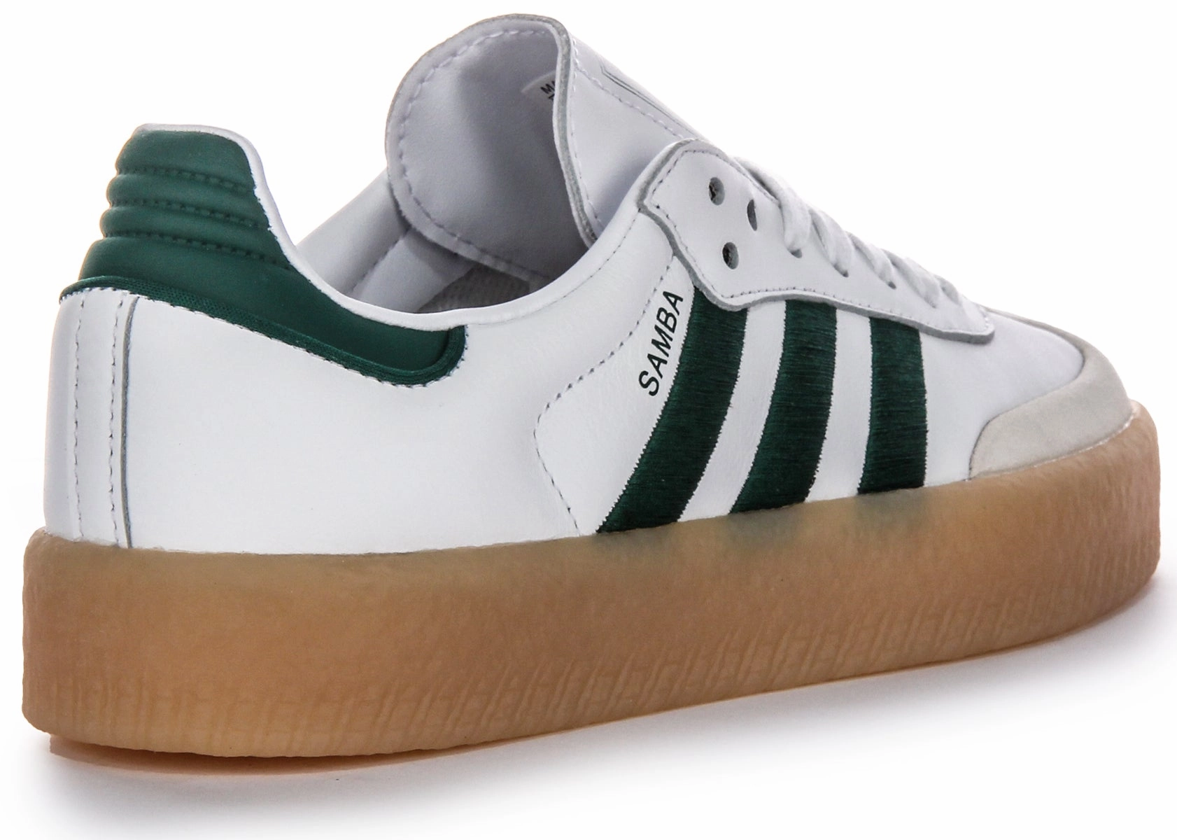 Adidas Sambae In White Green For Women Comfortable Straps Design