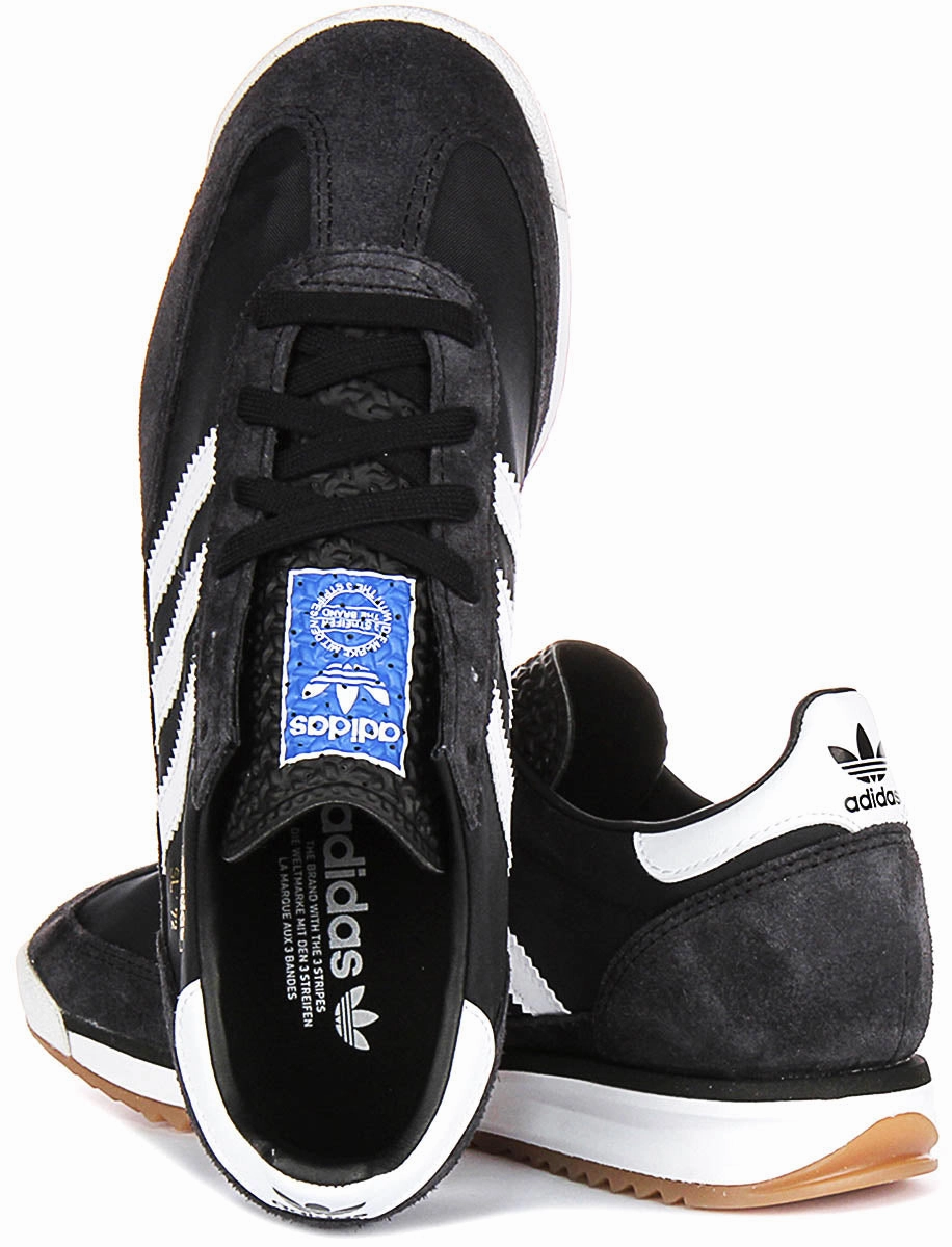 Adidas SL 72 RS J In Black White for Juniors running material