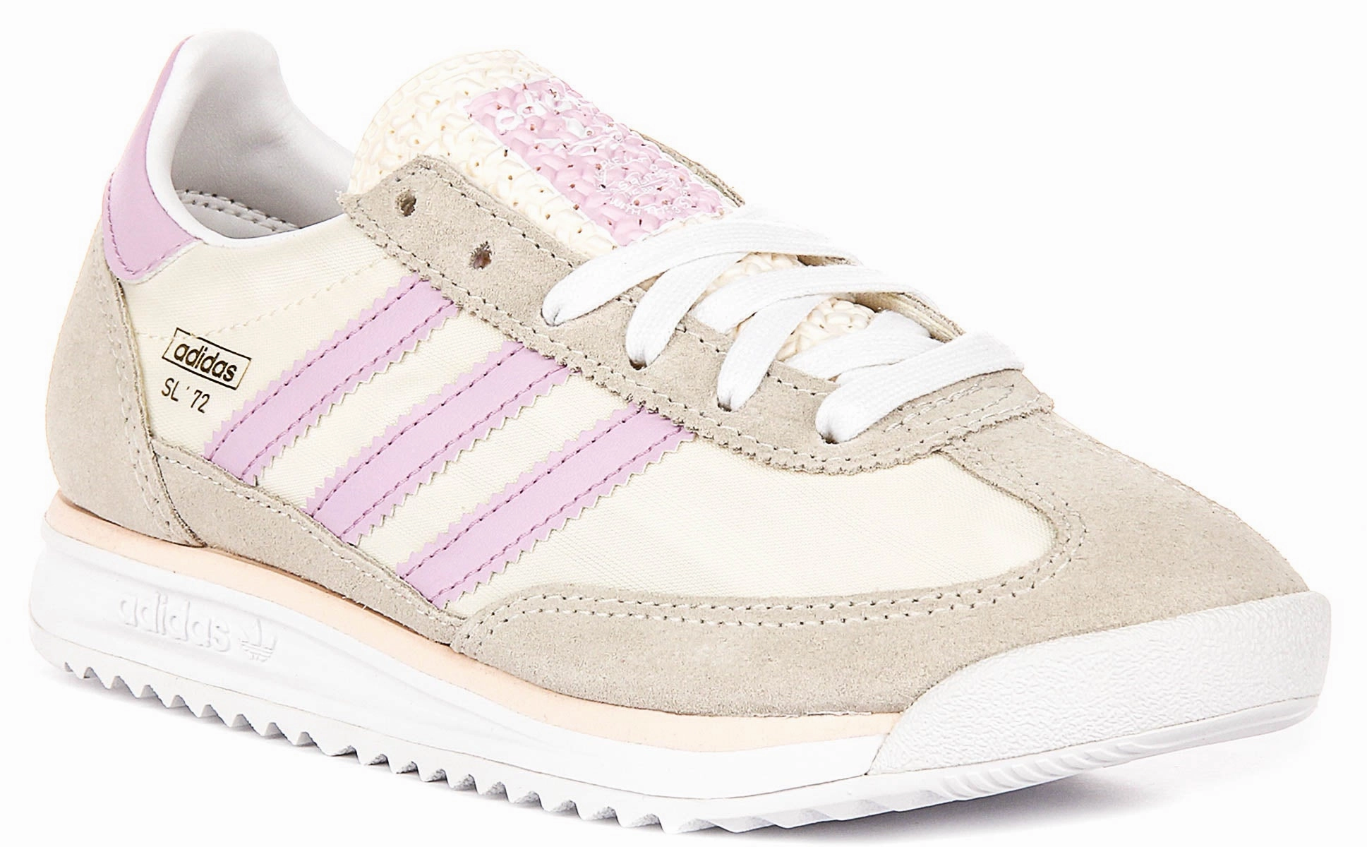 Adidas Sl 72 RS J In White Purple For Youth Soft - Touch
