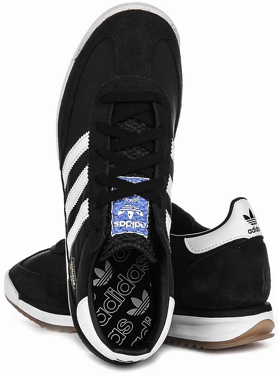 Adidas SL 72 RS Trainers In Black White All - Grounded Features