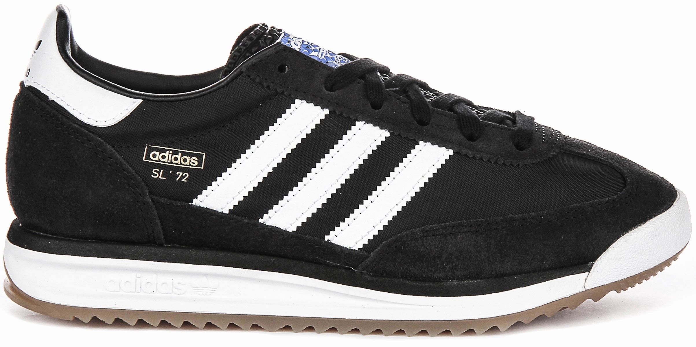 Adidas SL 72 RS Trainers In Black White All - Grounded Features