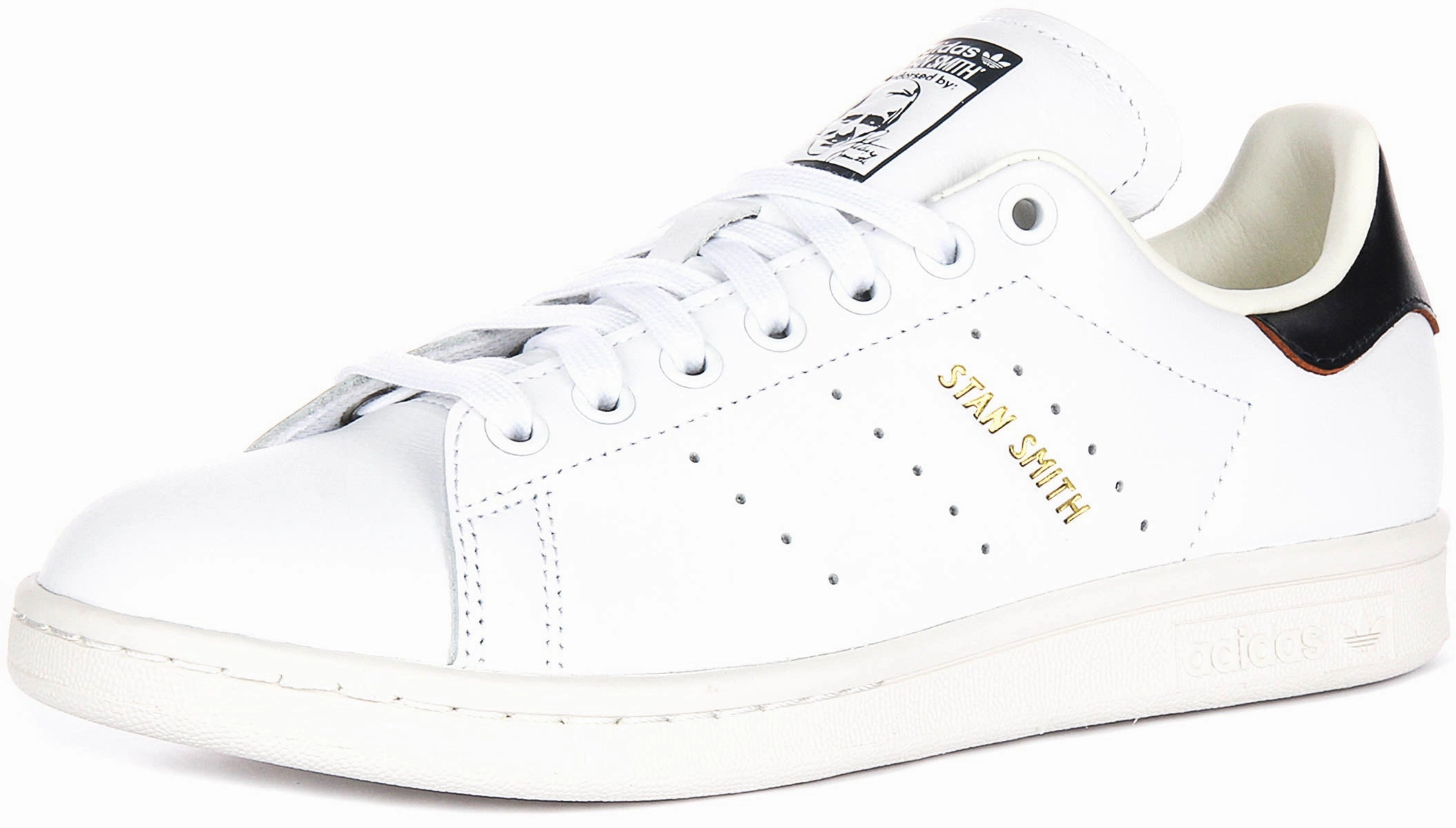 Adidas Stan Smith In White Black for Men Lightweight Footwear Design