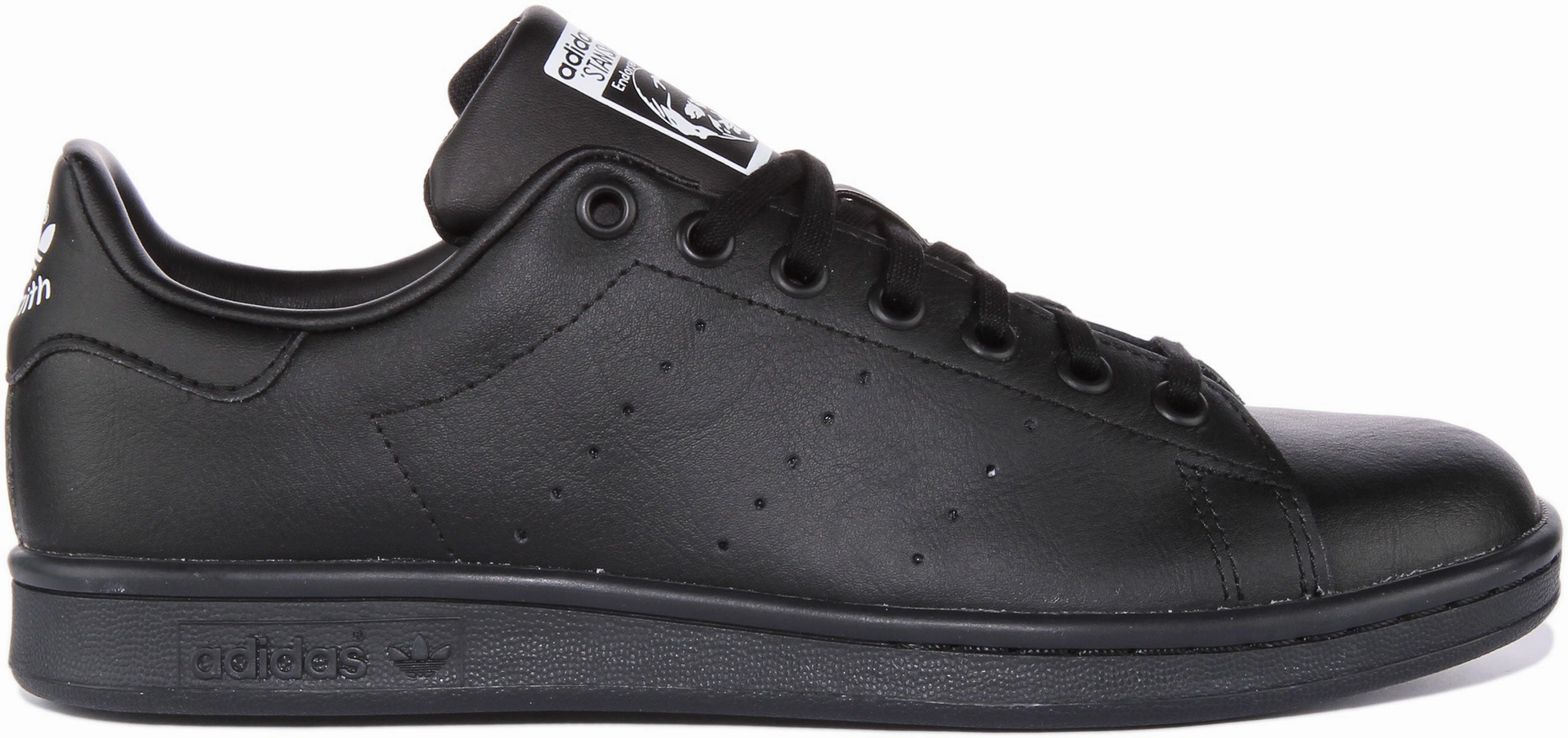 Adidas Stan Smith J In Black For Junior Grip Upgrade