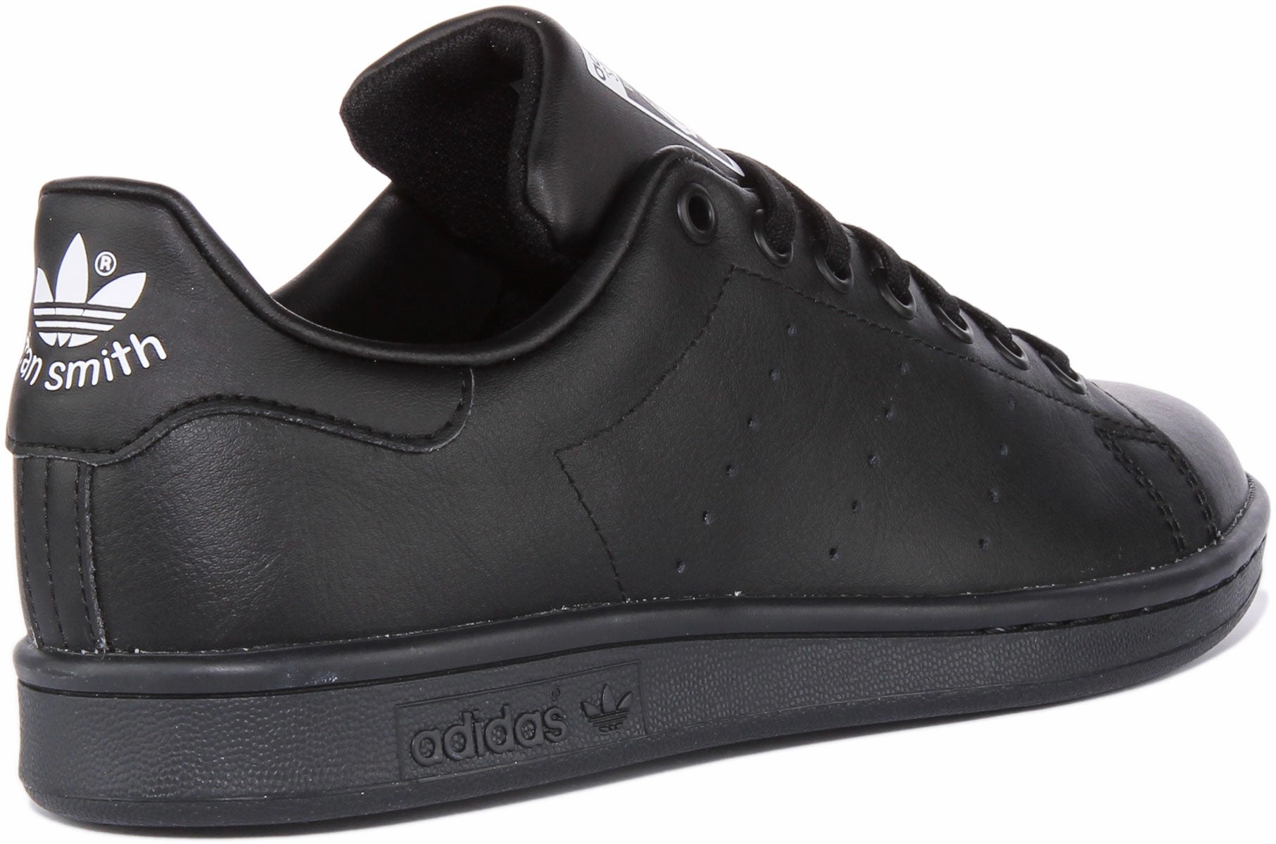 Adidas Stan Smith J In Black For Junior Grip Upgrade