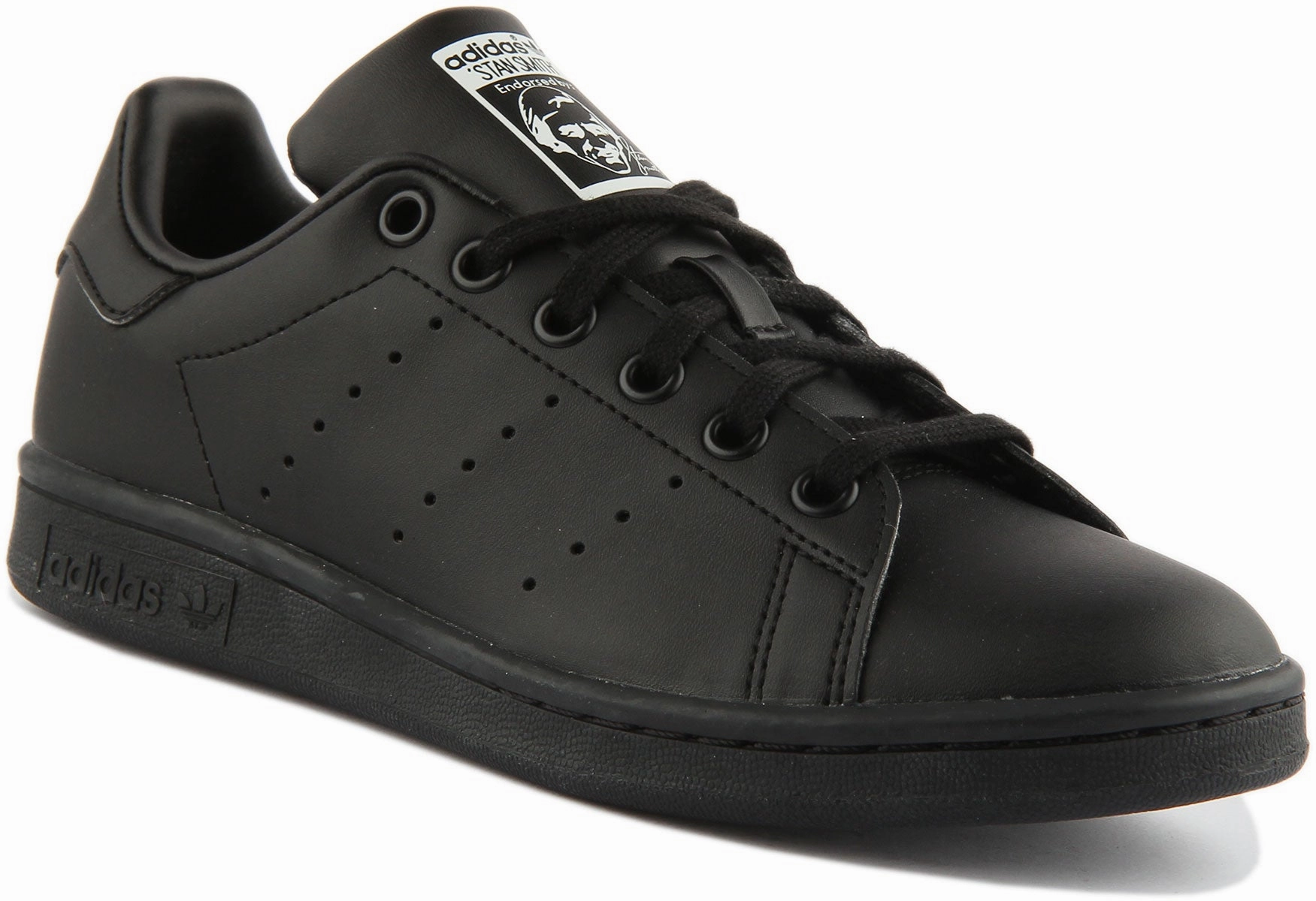 Adidas Stan Smith J In Black For Youth static - free shoes orthopedic