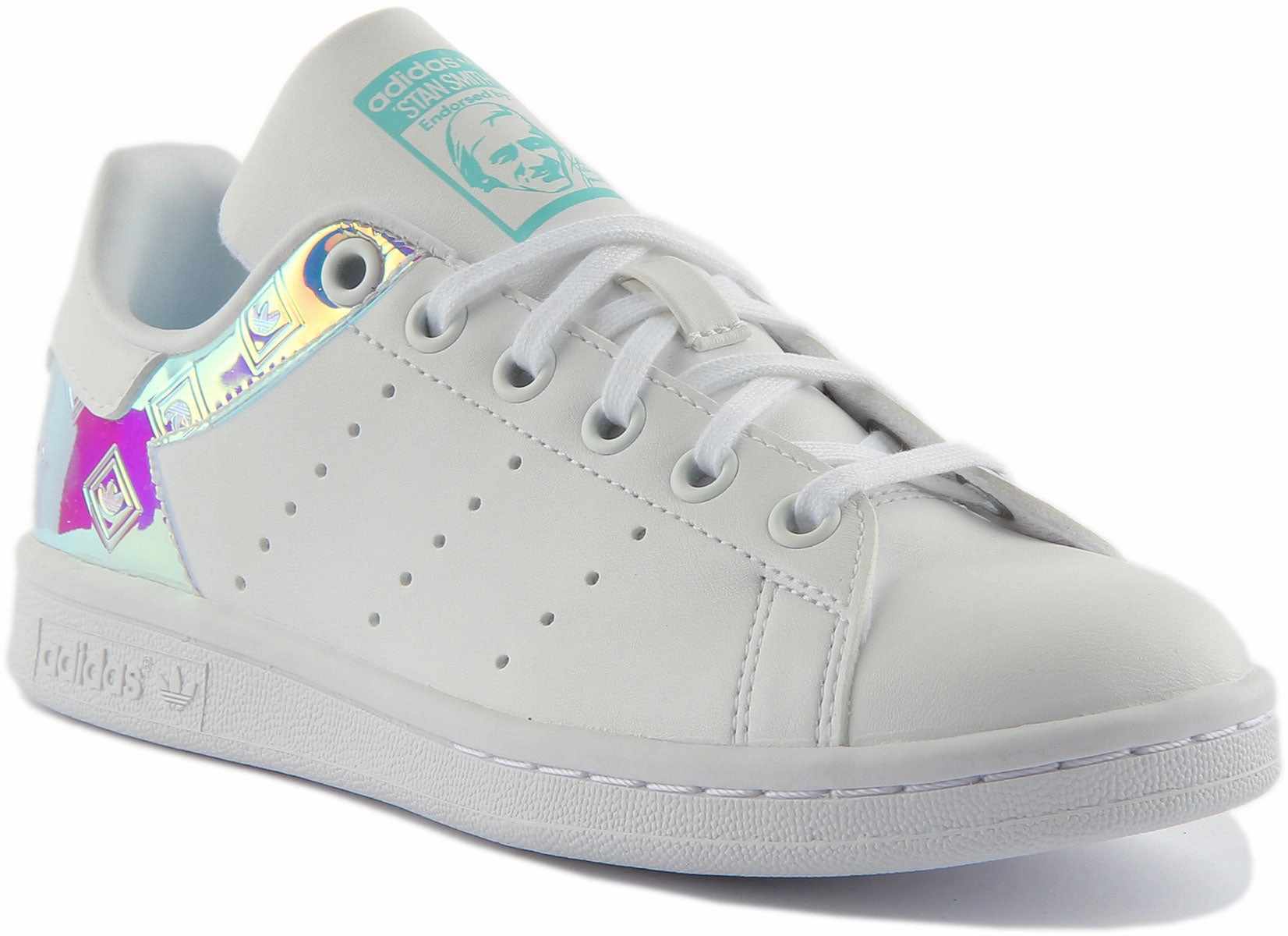 anti - microbial - design shoes running with a GPS watch Adidas Stan Smith J In White Multi For Youth