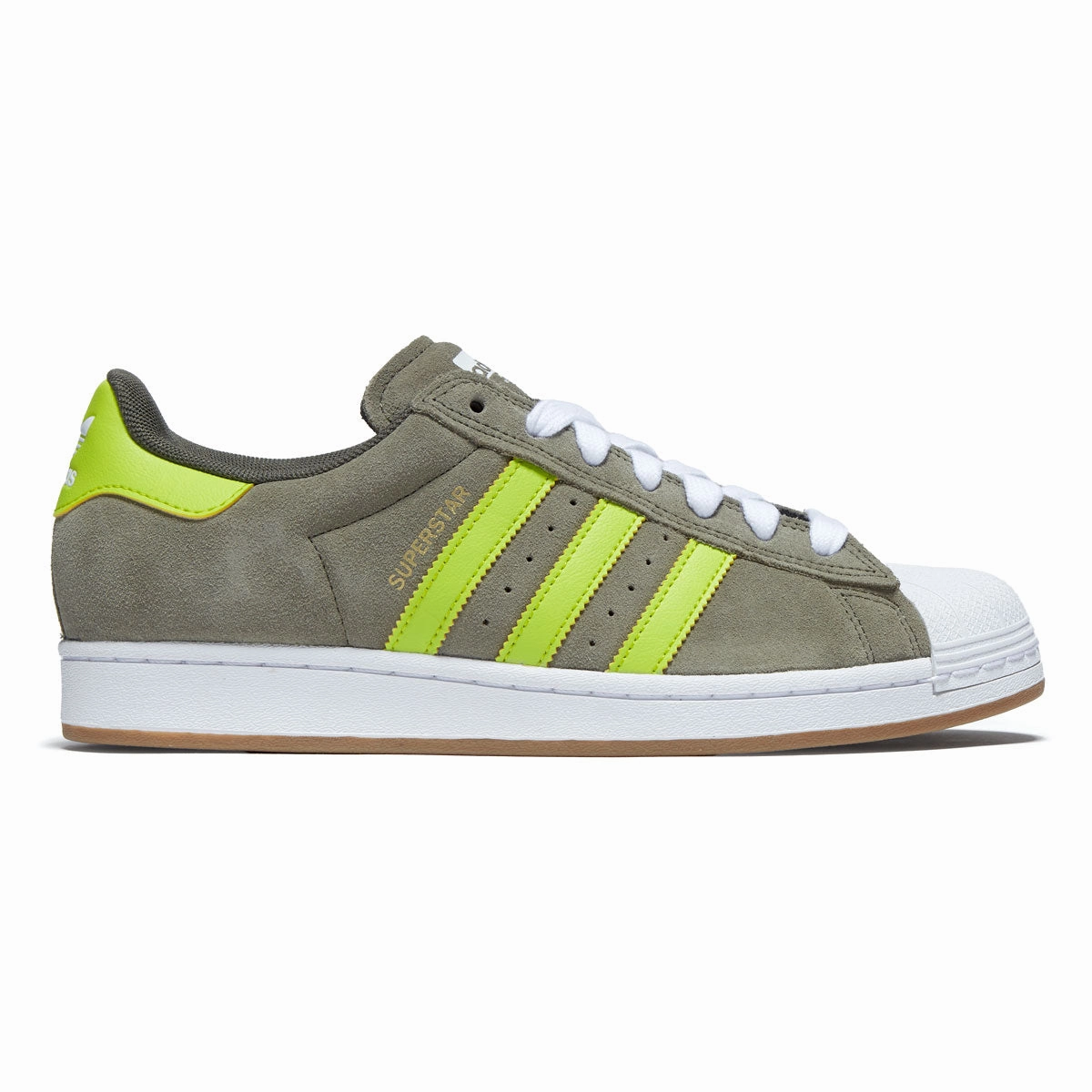 Adidas Superstar ADV Shoes - Olive Strata/Yellow/Gold Metallic Classic Wear
