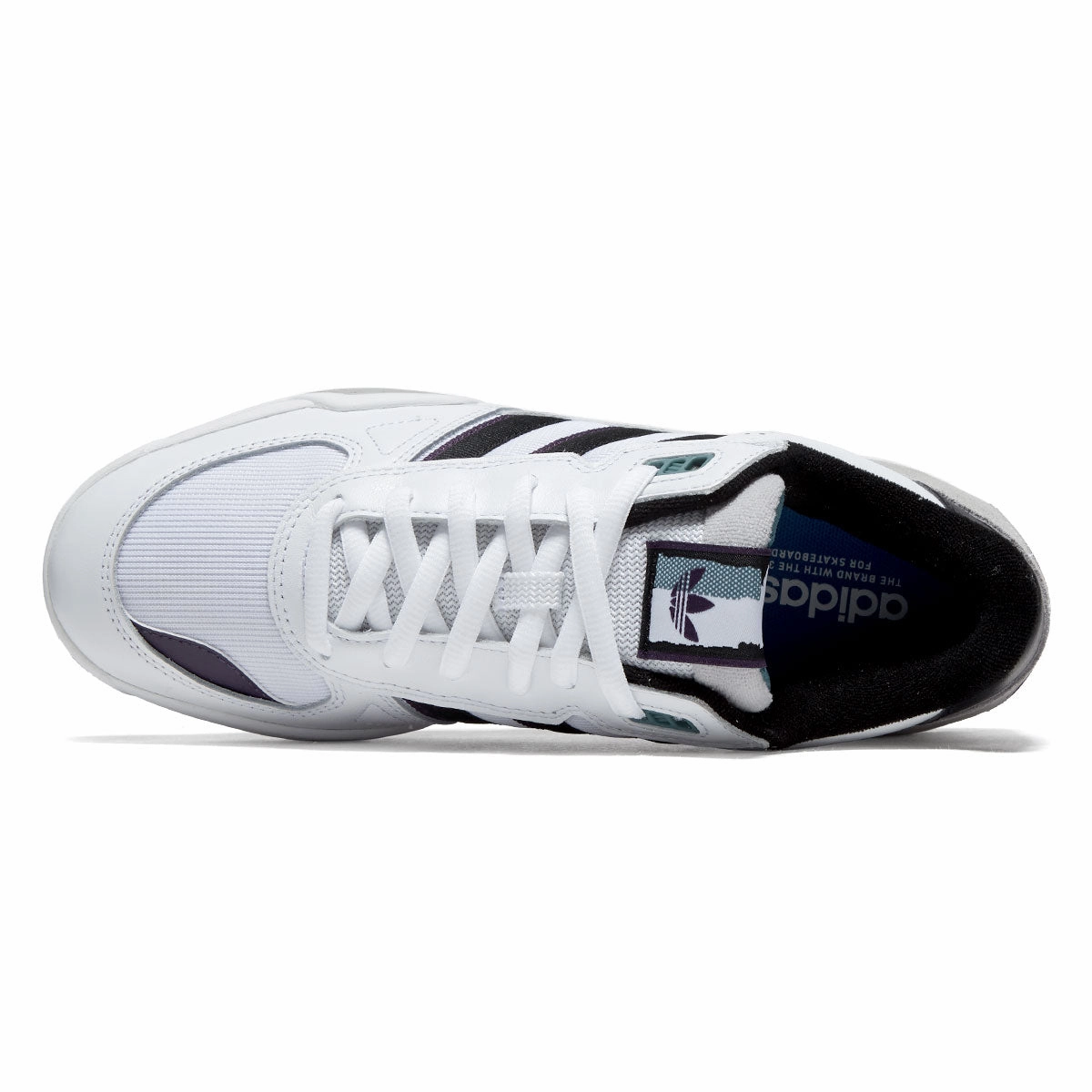 Adidas Tekkira Cup Shoes - Ftwr White/Core Black/Aura Plum Smooth Step