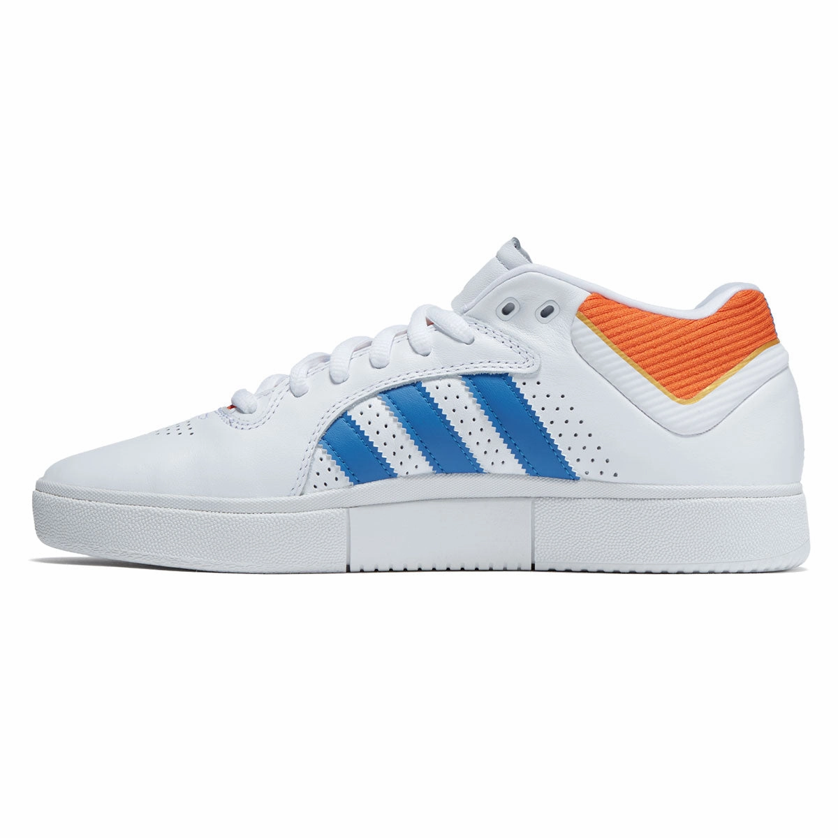 Adidas Tyshawn Shoes - Ftwr White/Orange/Bluebird Flex Step Max