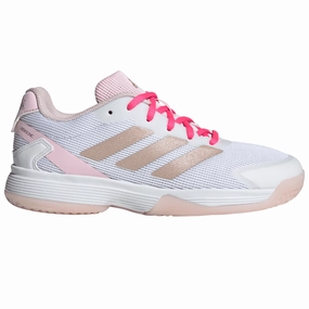 Adidas Ubersonic Tennis Shoes Kids - Off White / Silver Metallic / Powder Plum