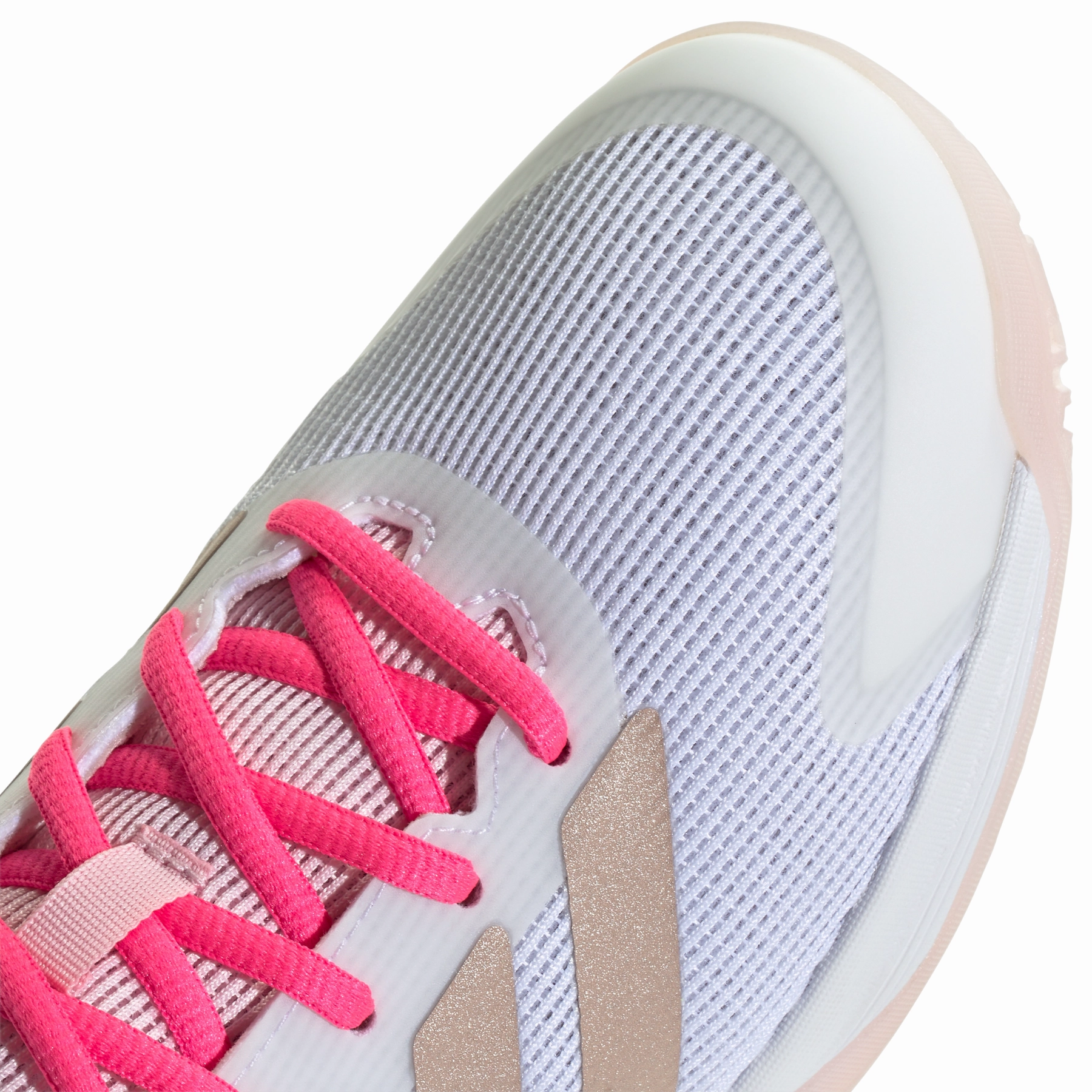 Adidas Ubersonic Tennis Shoes Kids - Off White / Silver Metallic / Powder Plum