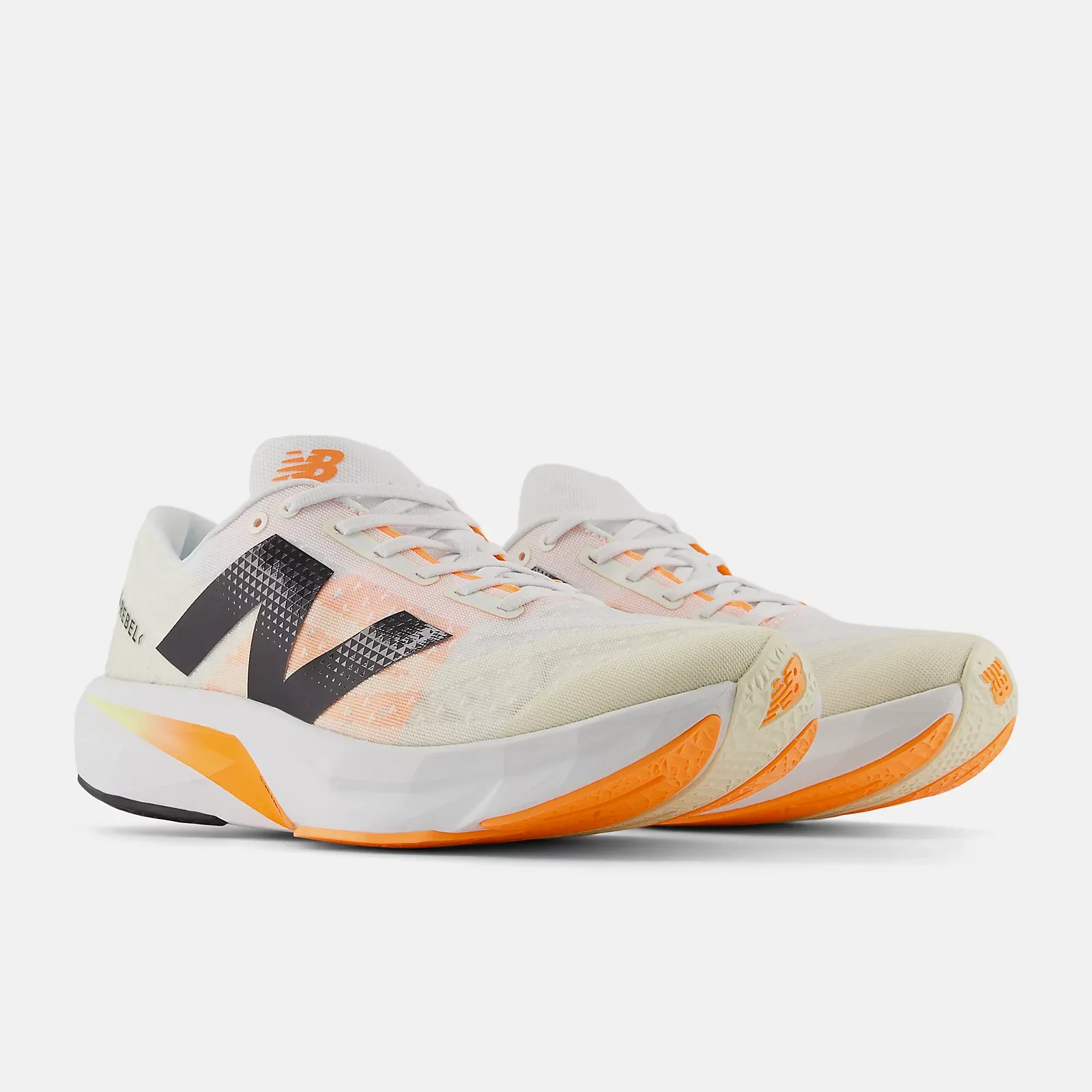 Adjustable NEW BALANCE FuelCell Rebel v4 MFCXCN4 White Angora Hot Mango Men (LF)
