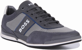 Boss Saturn Low profile In Grey For Men Comfort System Lateral Moves