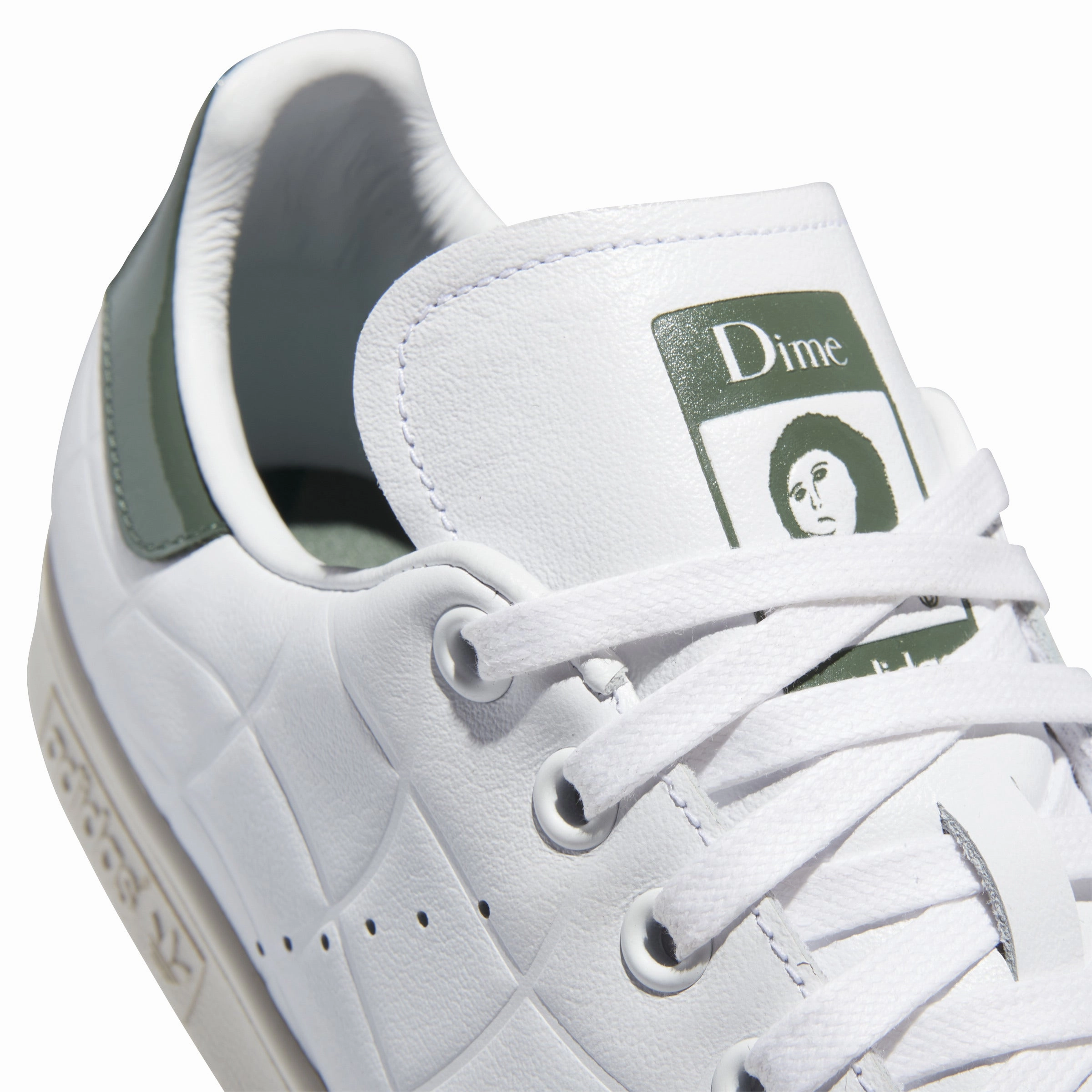 Adjustable lace up Adidas Dime Stan Smith White / Green