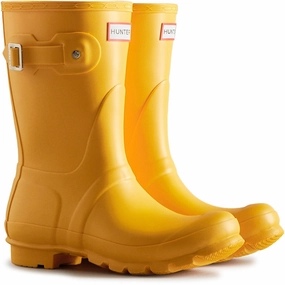 Heavy Duty Fit Waterproof Daily Wear WFS1000RMA-RYL Original Short Wellington Boots Female Yellow